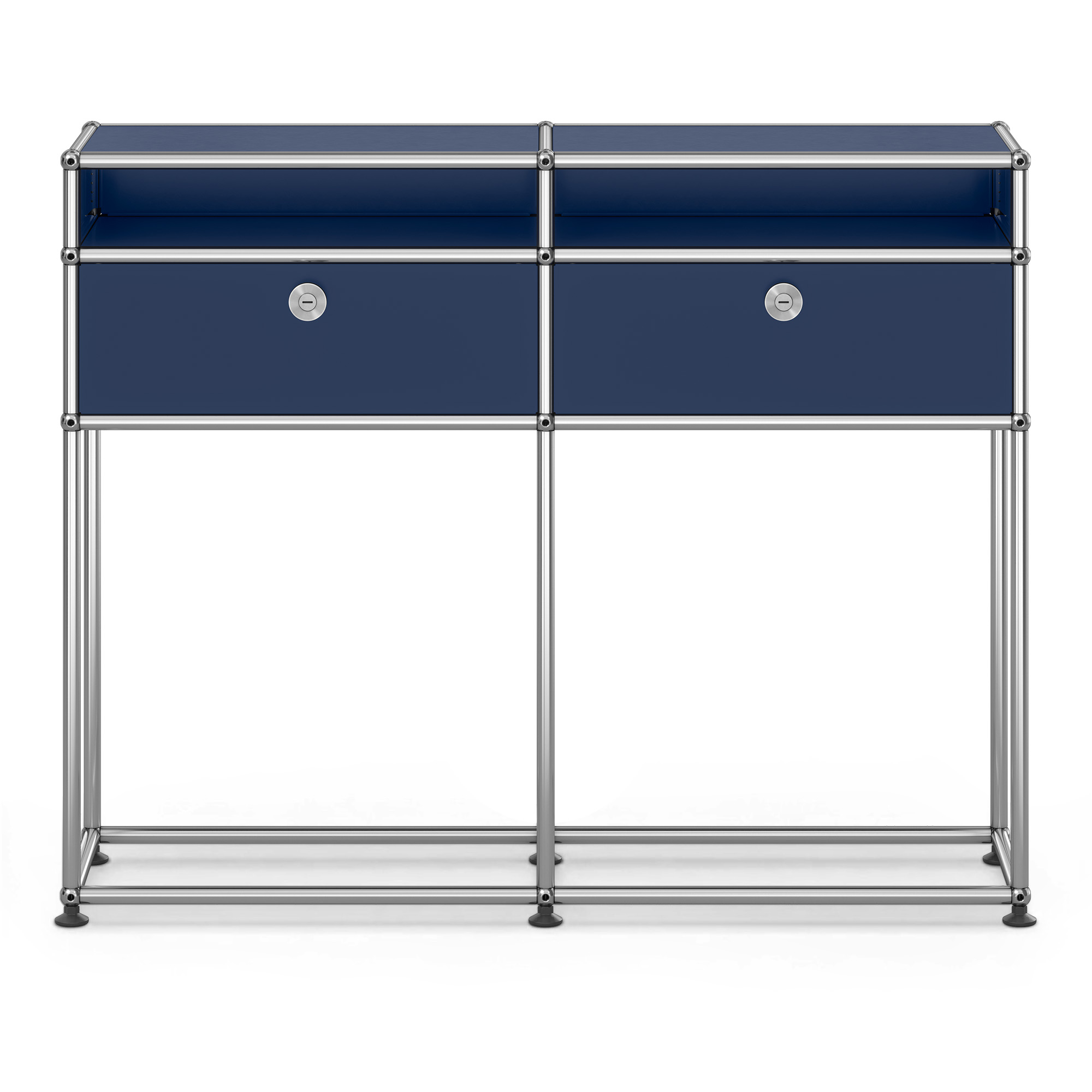 USM - USM Haller Sideboard M51 Steel Blue - Sk&auml;nkar och sideboards - Fritz Haller & Paul Sch&auml;rer - Bl&aring; - Metall