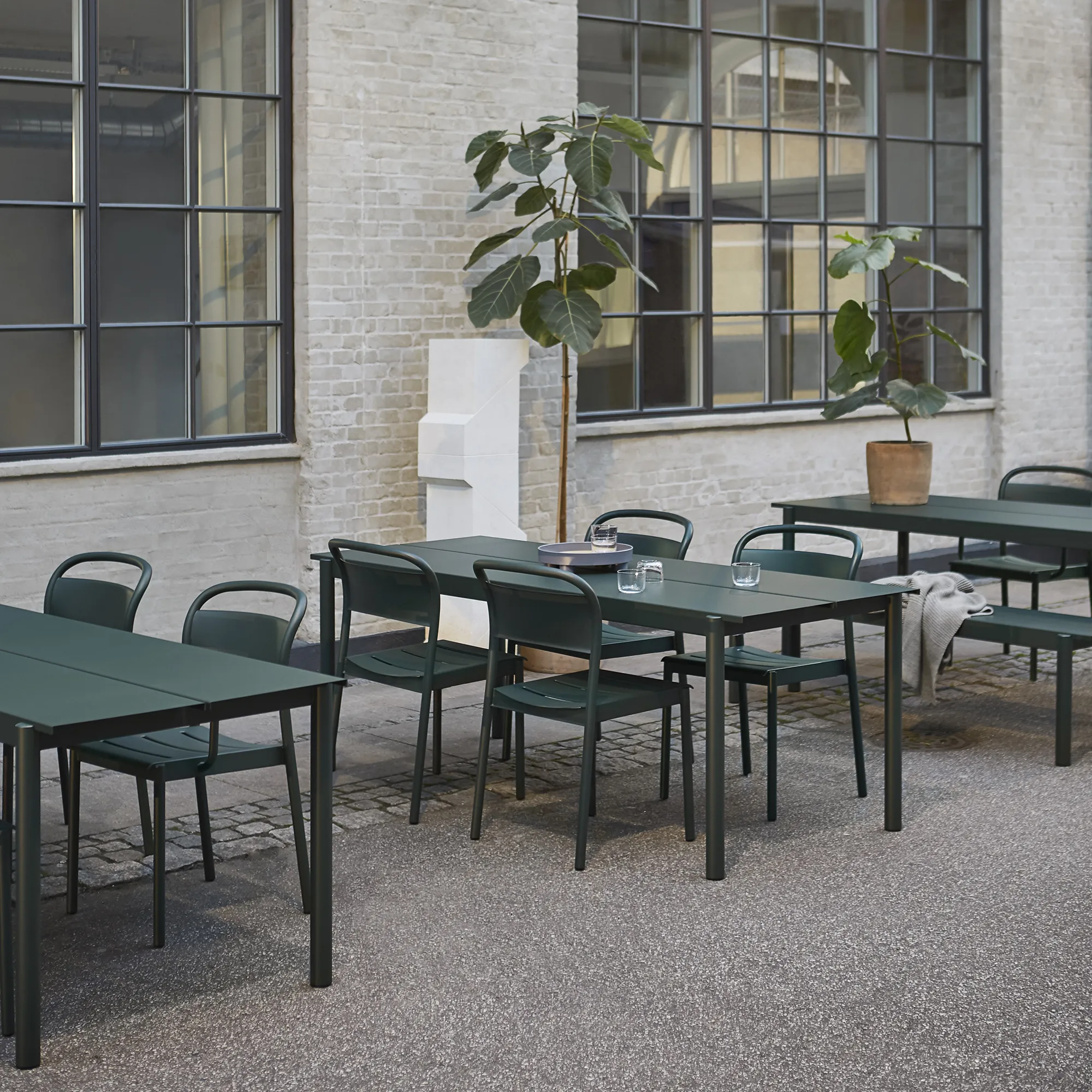 Linear Steel Side Chair