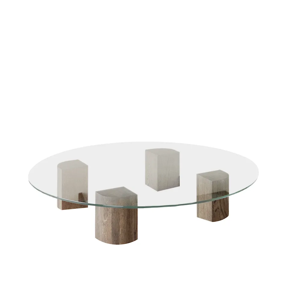 Quarter Lounge Table Round Low 120 cm