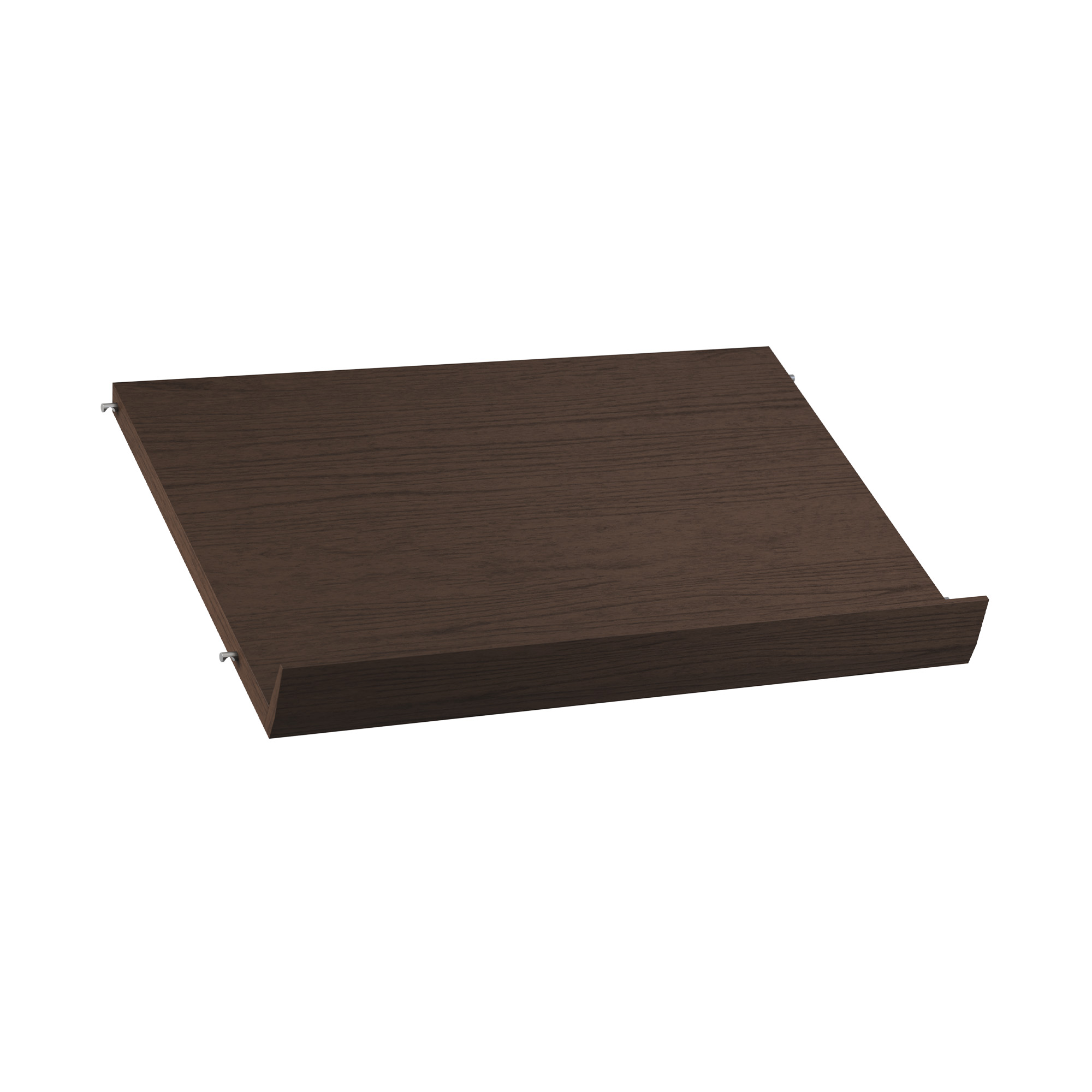 string - tidskriftshylla trä 58 cm mörk ek - hyllor & hyllsystem - nils strinning - träfärgad - trä