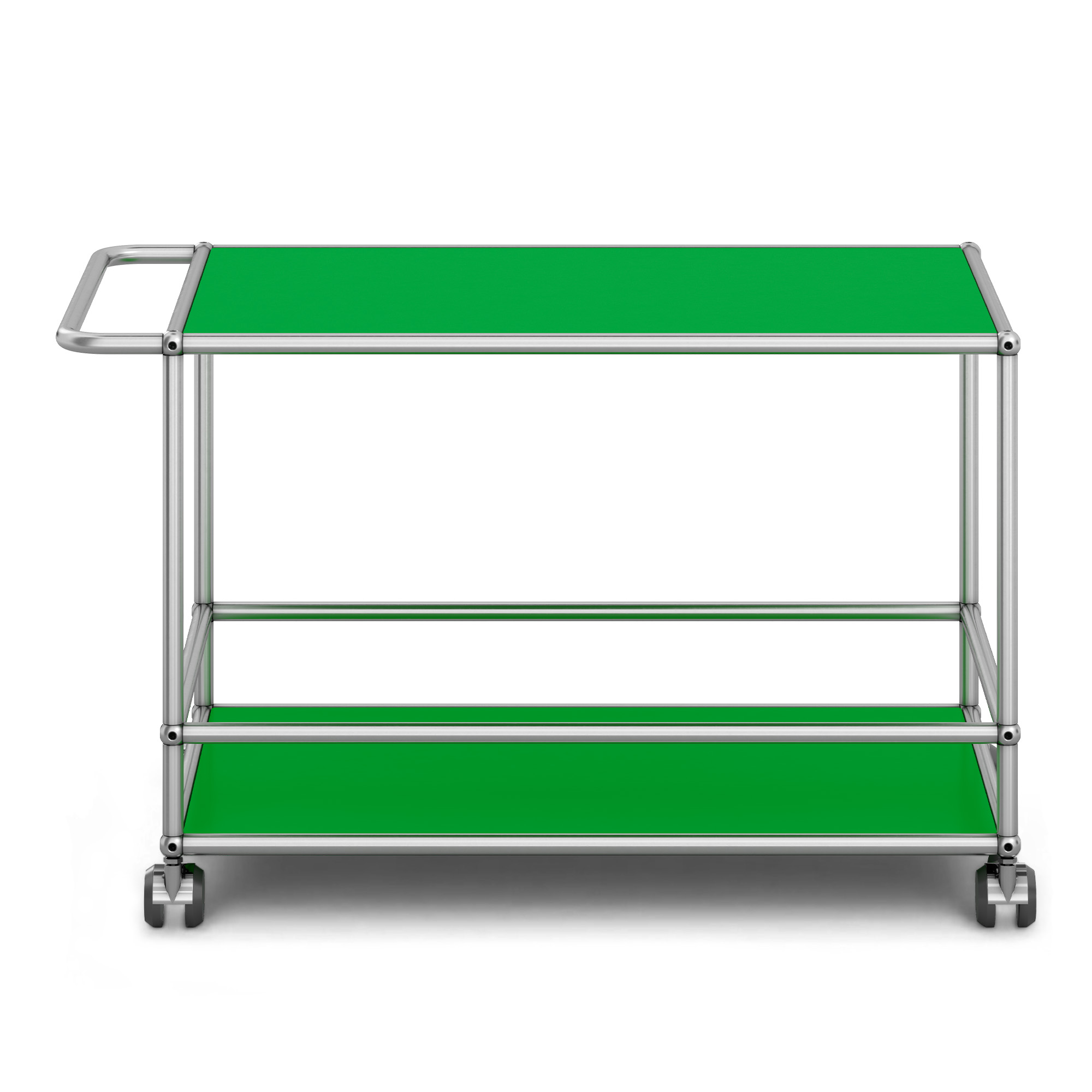 USM - USM Haller Serving Trolley L USM Green - Serveringsvagnar - Fritz Haller & Paul Schärer - Grön | Möbler - Bord - Serveringsvagnar | Möbelexperten