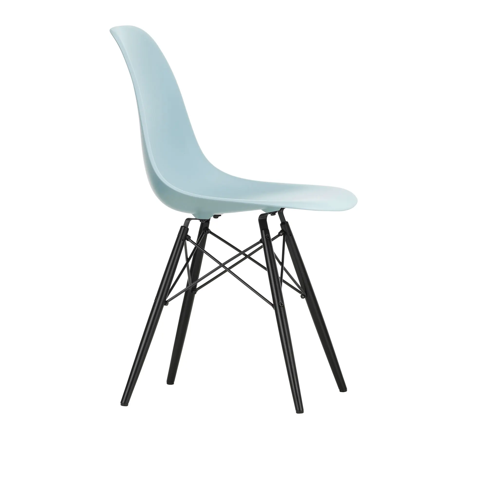 Eames RE Plastic Chair DSW stol Black Maple