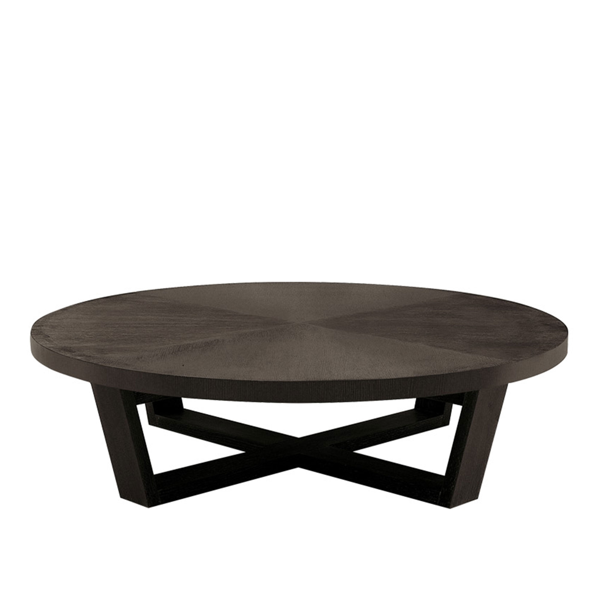 Maxalto - Xilos Round Small Table Ø150, Brushed Black Oak - Soffbord - Antonio Citterio - Svart - Trä