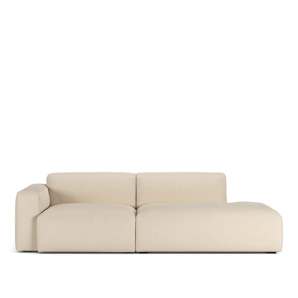 Brick 2-Seater Open End Right Shadow Nature Fixed Upholstery