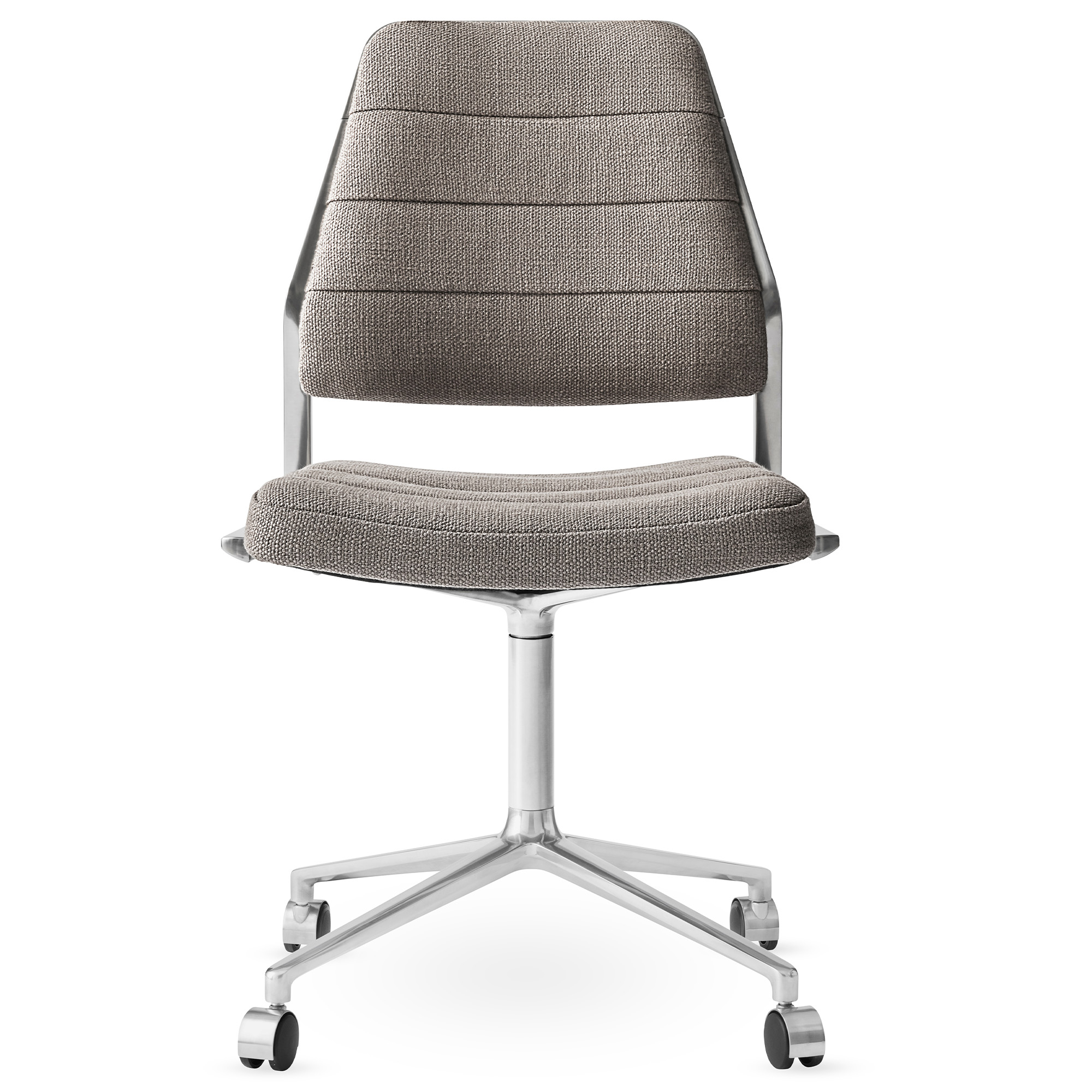 Vipp - Vipp454 Swivel chair, polished, castors, Tenzo - Kontorsstolar