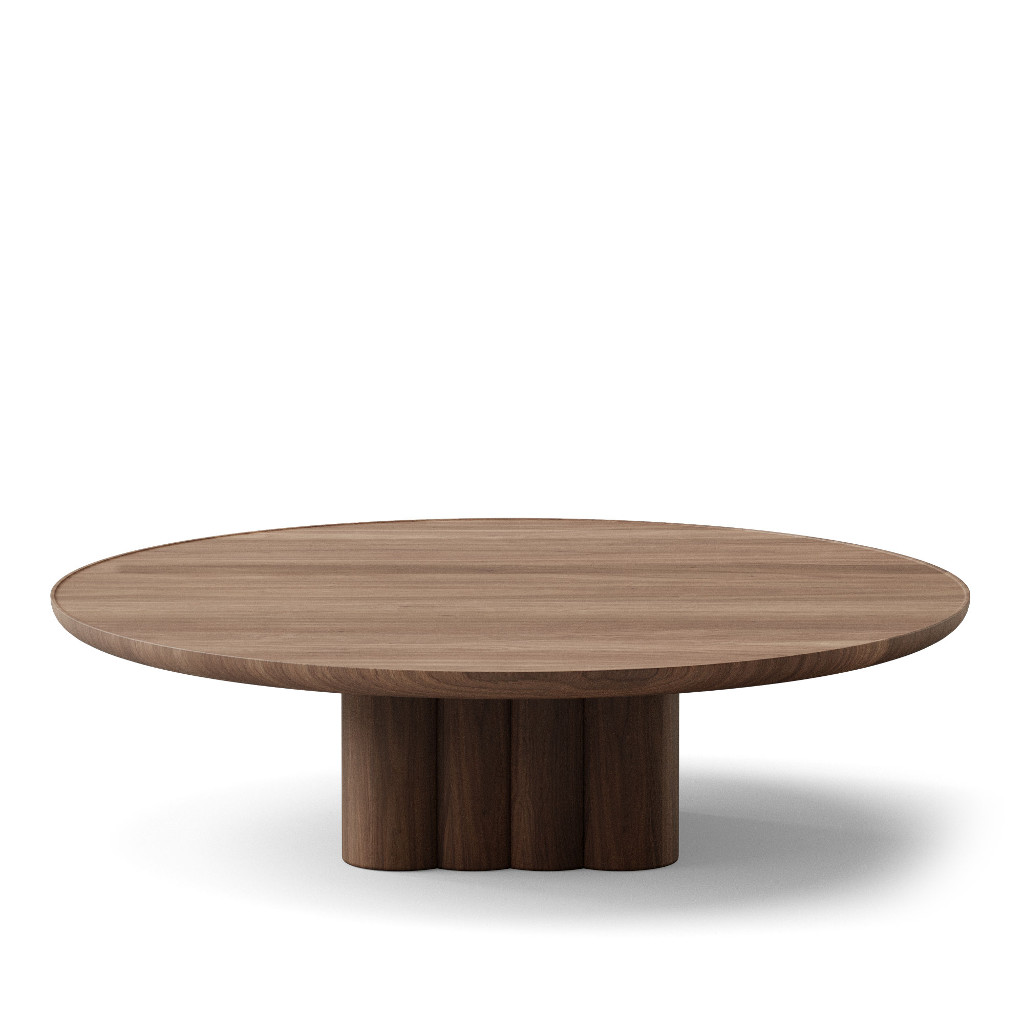 Dk3 - Plush Coffee Table Round Ø110 x H29 cm Walnut - oil - Soffbord - Jacob Plejdrup - Brun | Möbler - Bord - Soffbord | Möbelexperten