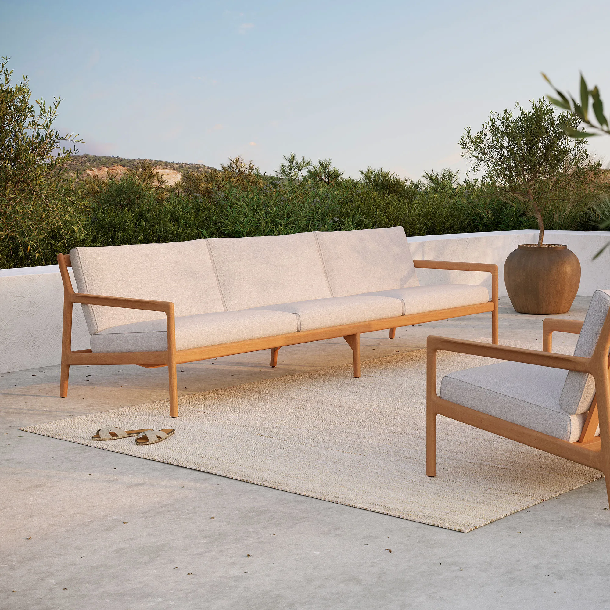 Jack Outdoor Sofa 3-seater Teak