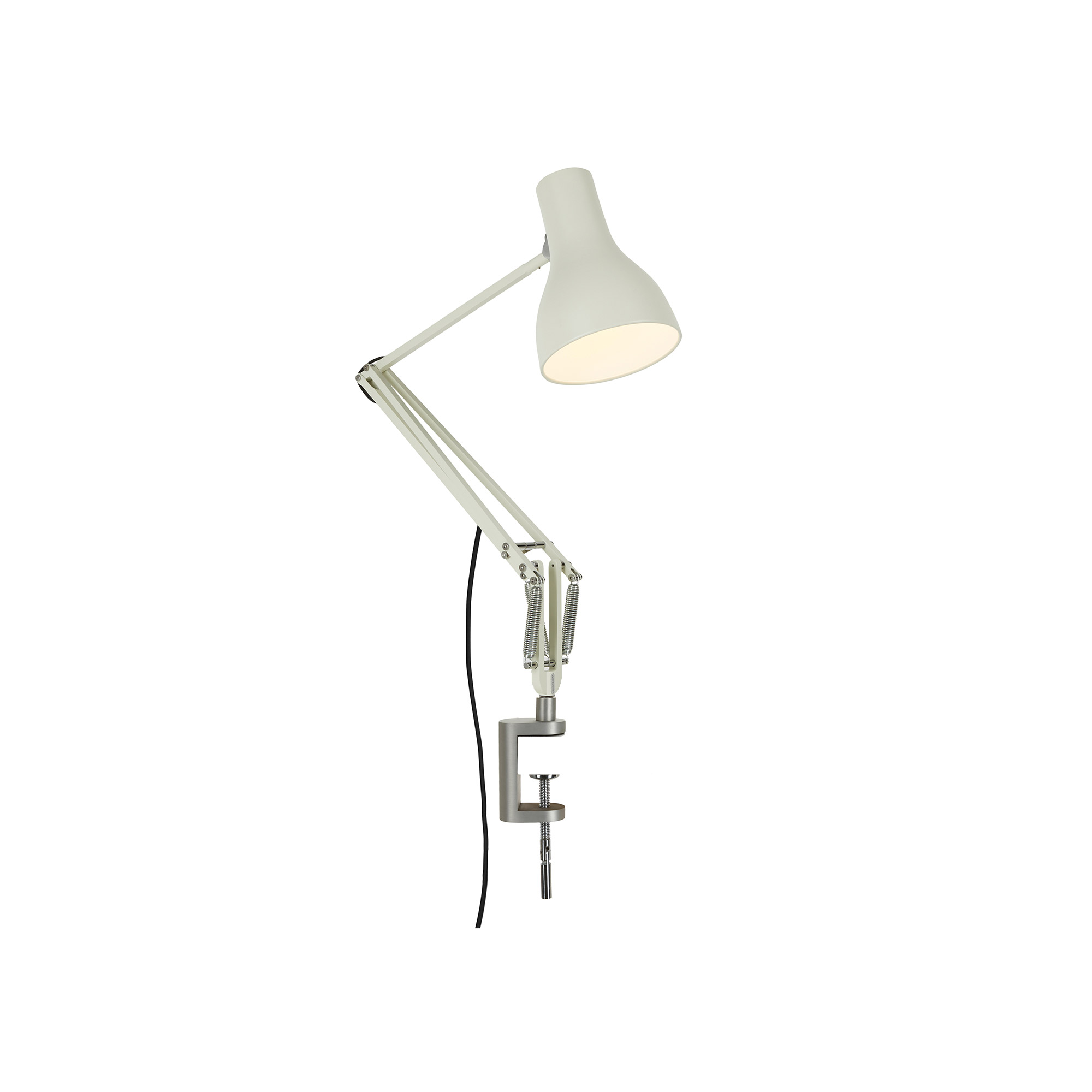 Anglepoise - Type 75 Desk Lamp With Clamp Jasmine White - Skrivbordslampor - Sir Kenneth Grange - Vit