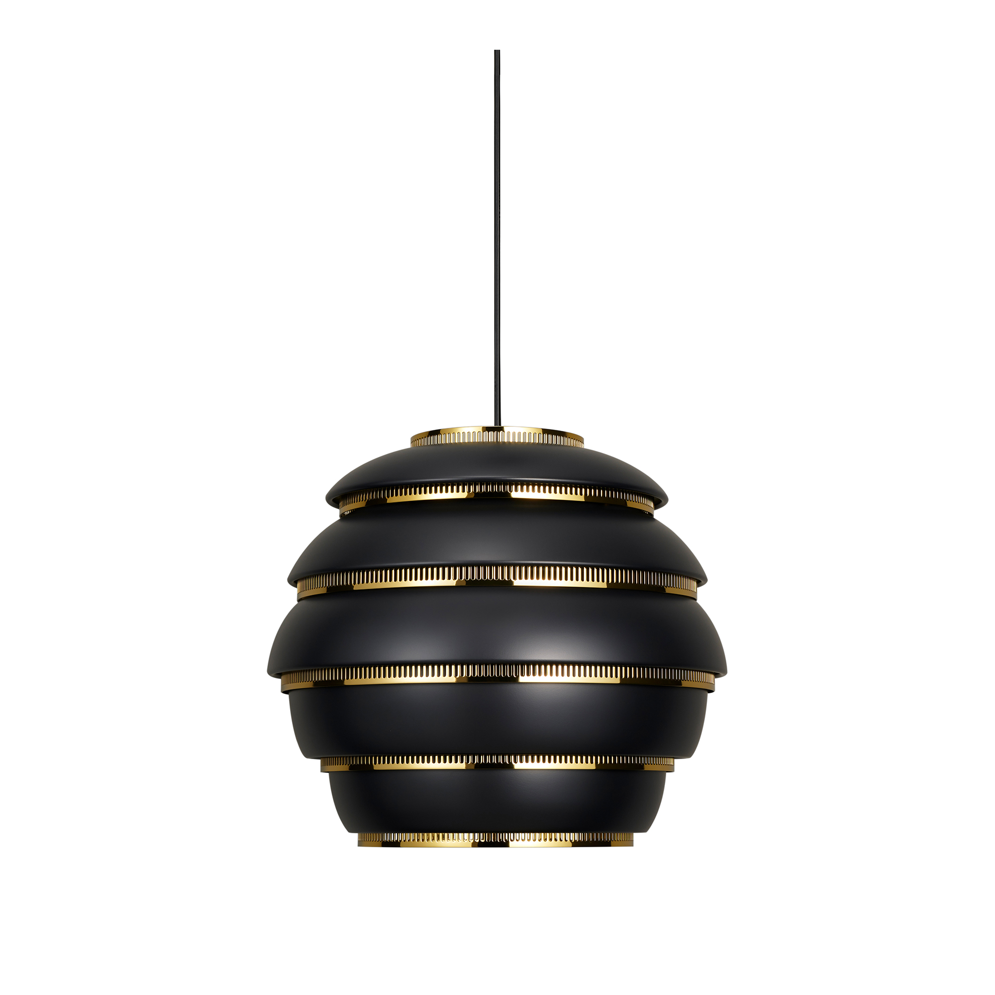 Artek - Beehive A331, Black - Pendellampor - Alvar Aalto - Svart | Belysning - Taklampor - Pendellampor | Möbelexperten