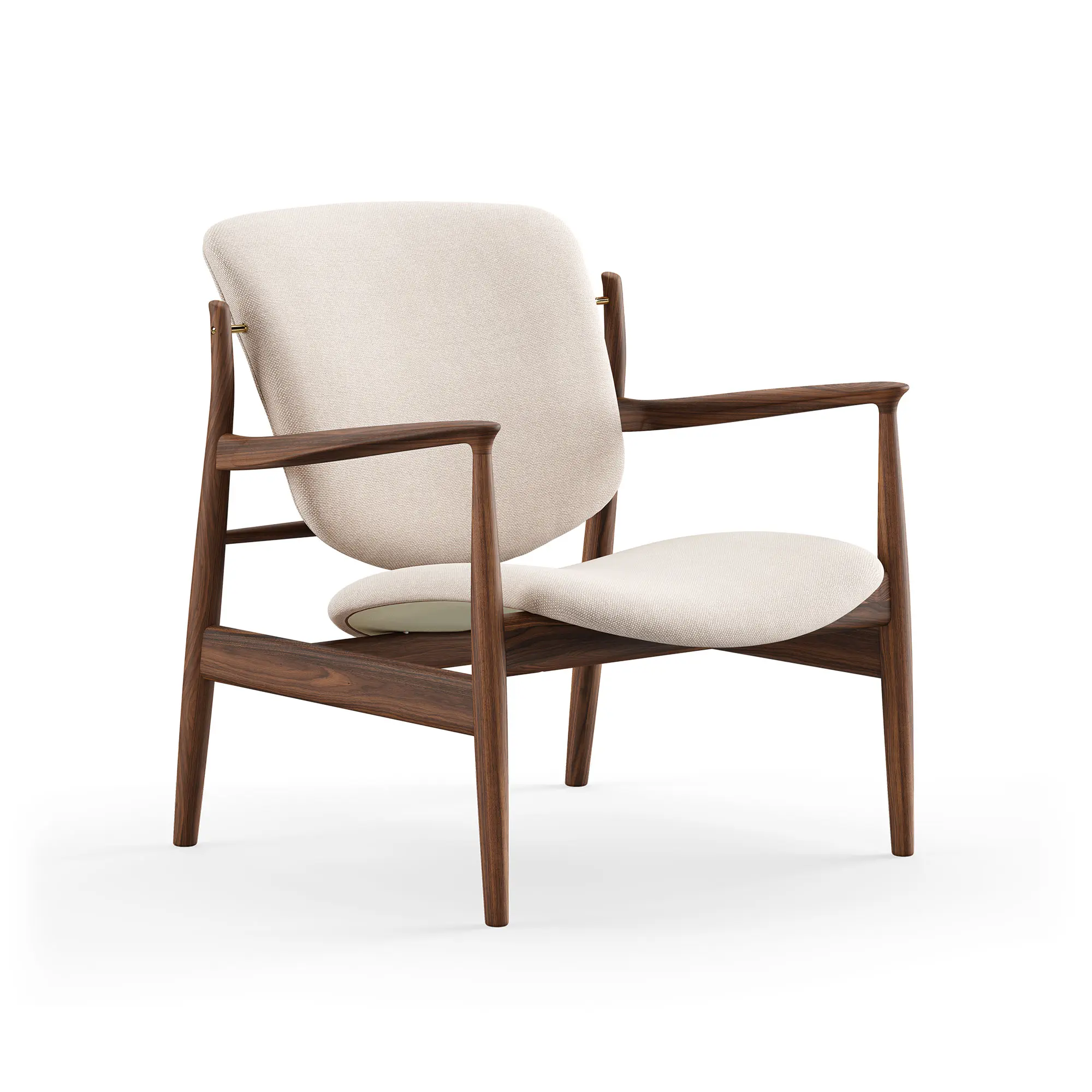 France fåtölj Walnut