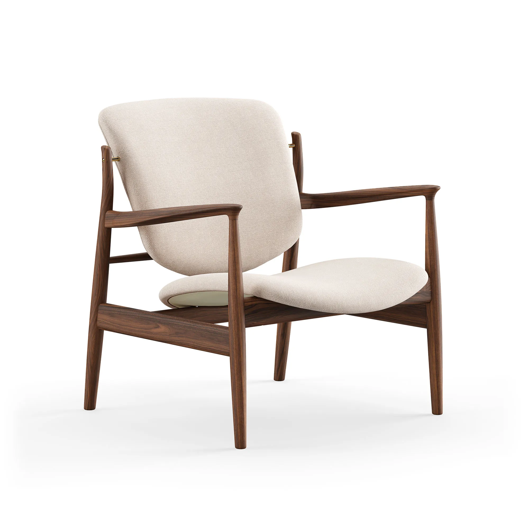 France fåtölj Walnut