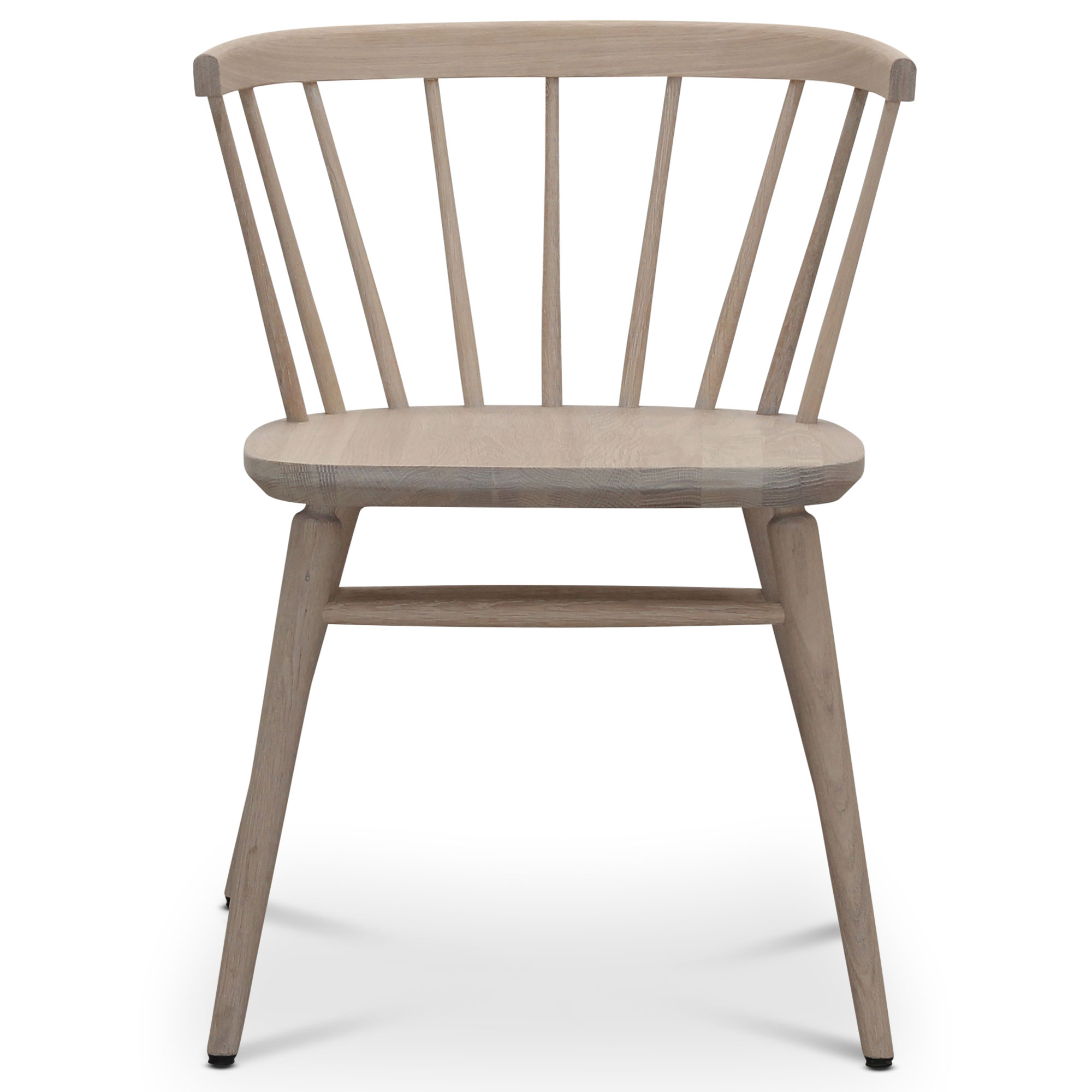 Wigells - Florida karmstol vitpigmenterad ek - Matstolar - Beige - Tr&auml;