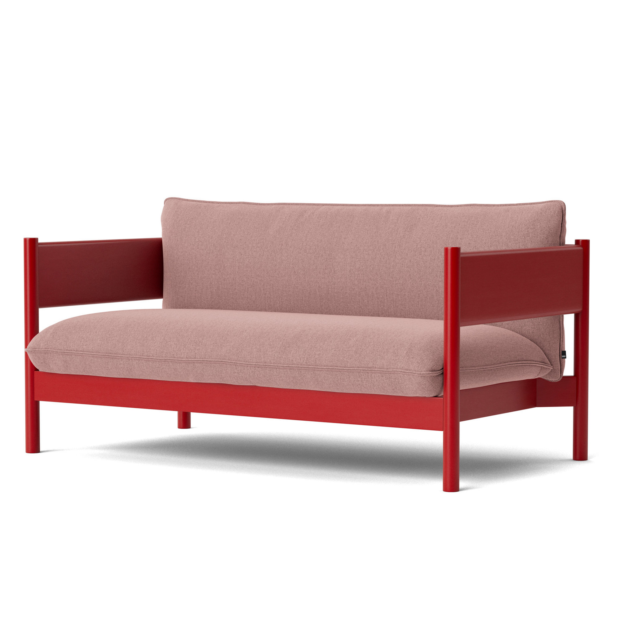HAY - Arbour Club Sofa Re-Wool 648 / Wine Red Lacquer Beech - Soffor - designer_andreas_engesvik,Daniel Rybakken