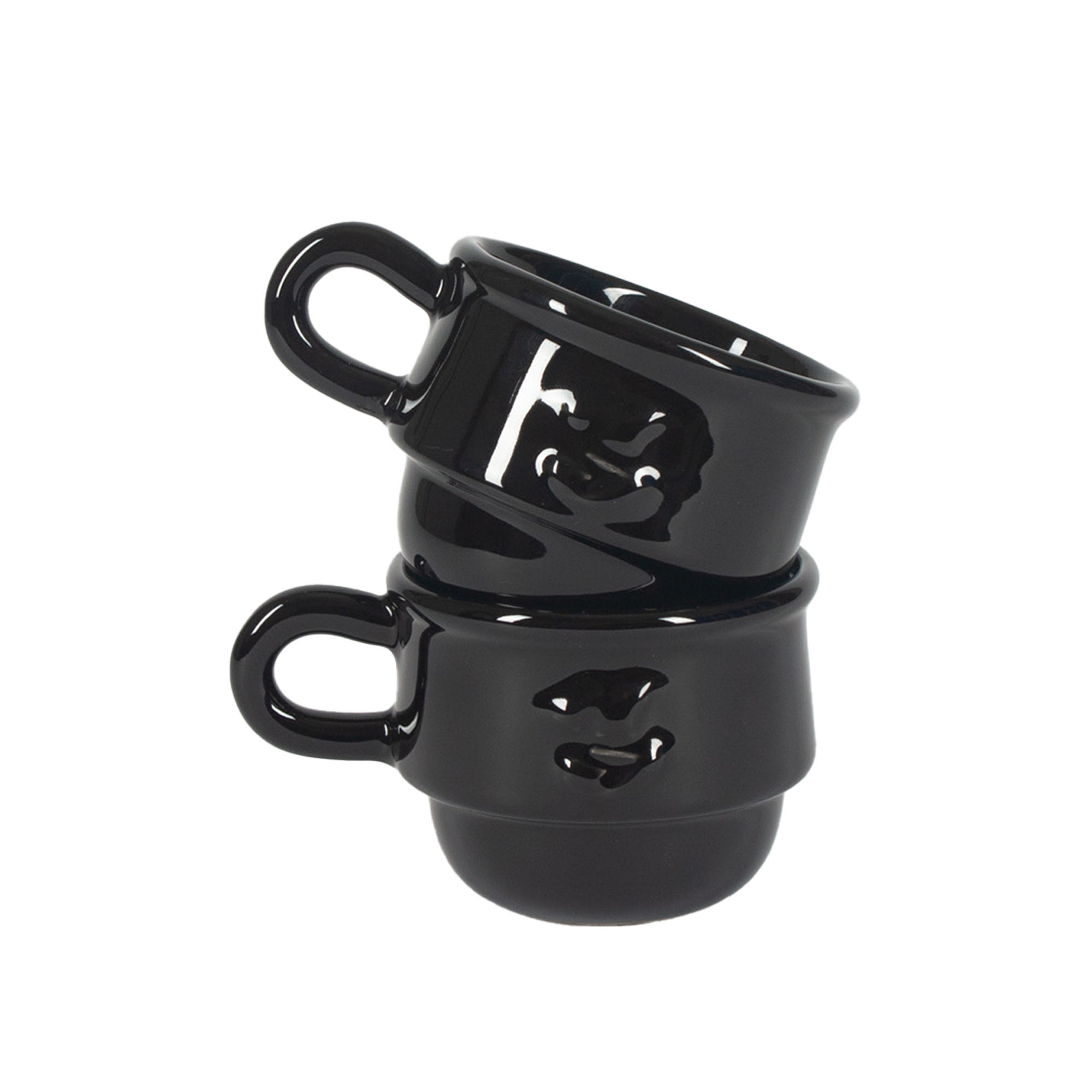 Niko June - Kantine Cup 2 Pcs Black - Kaffekoppar - Niko Juno - Svart