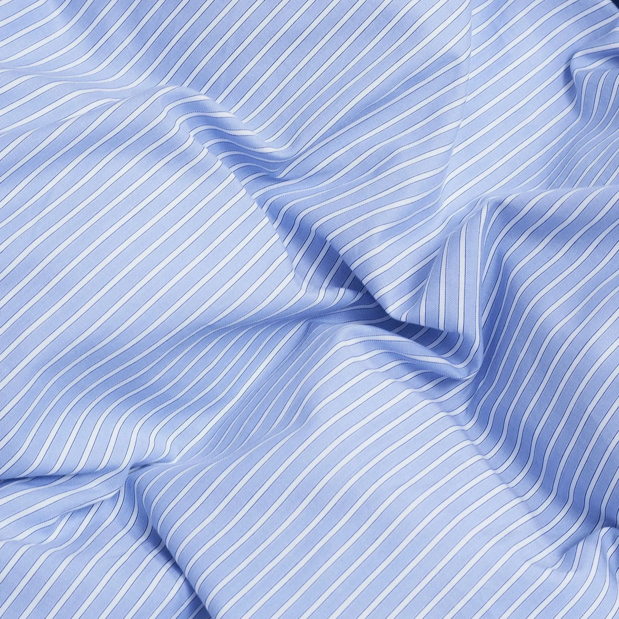 Wall Street Duvet Cover Oxford Stripe Light Blue