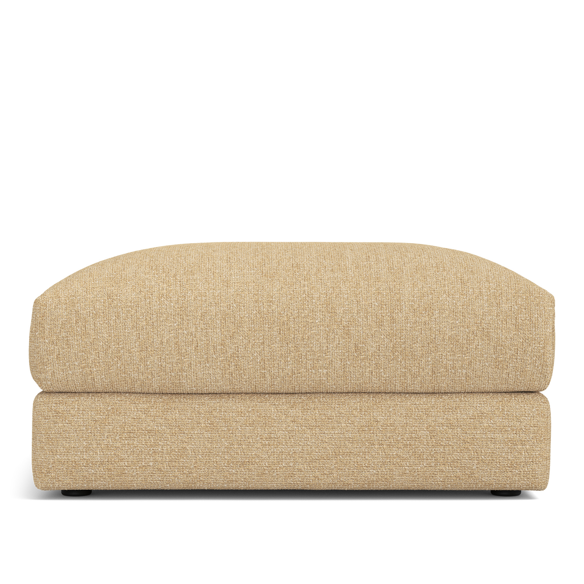 NOGA - Pavarotti Ottoman Lucinasco 03 Fixed Upholstery - Fotpallar - Dun/Metall/Tr&auml;/Skum