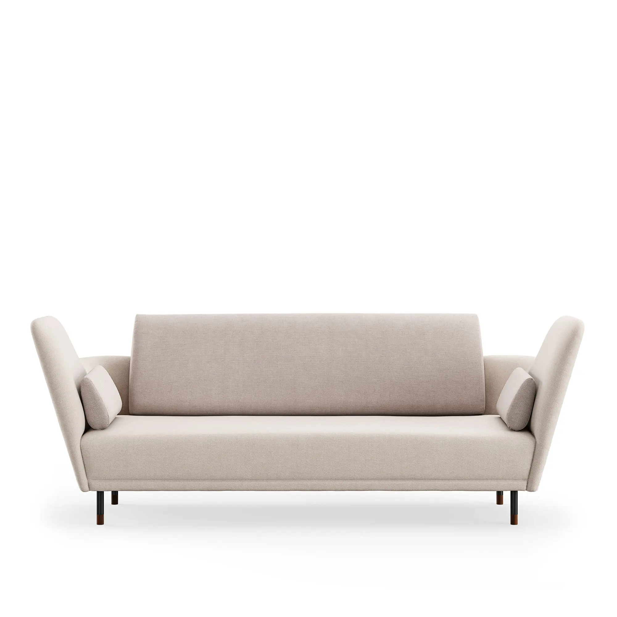 57 sofa Brownished Steel/Walnut