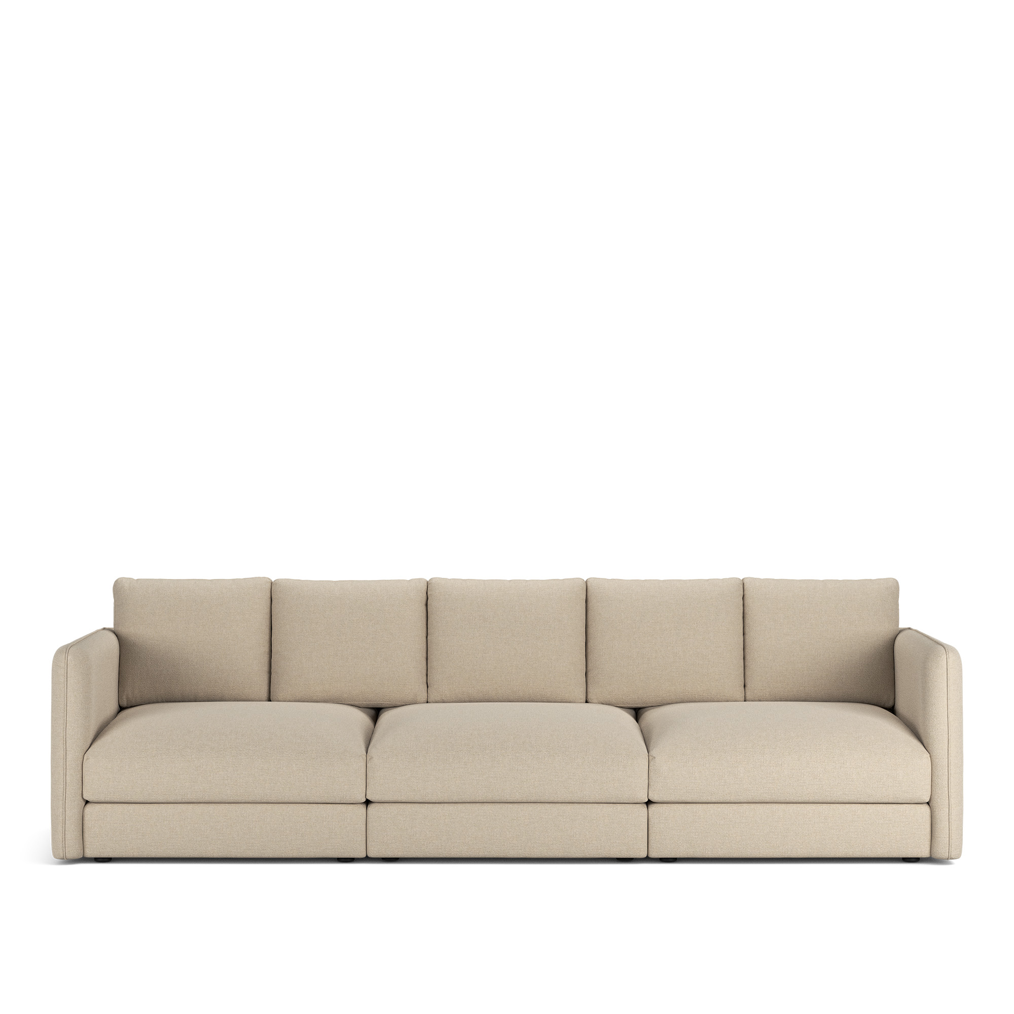 NOGA - Pavarotti 3-Seater, Removable Cover, Cushion Variant 02, Lario 107 - Soffor - Beige