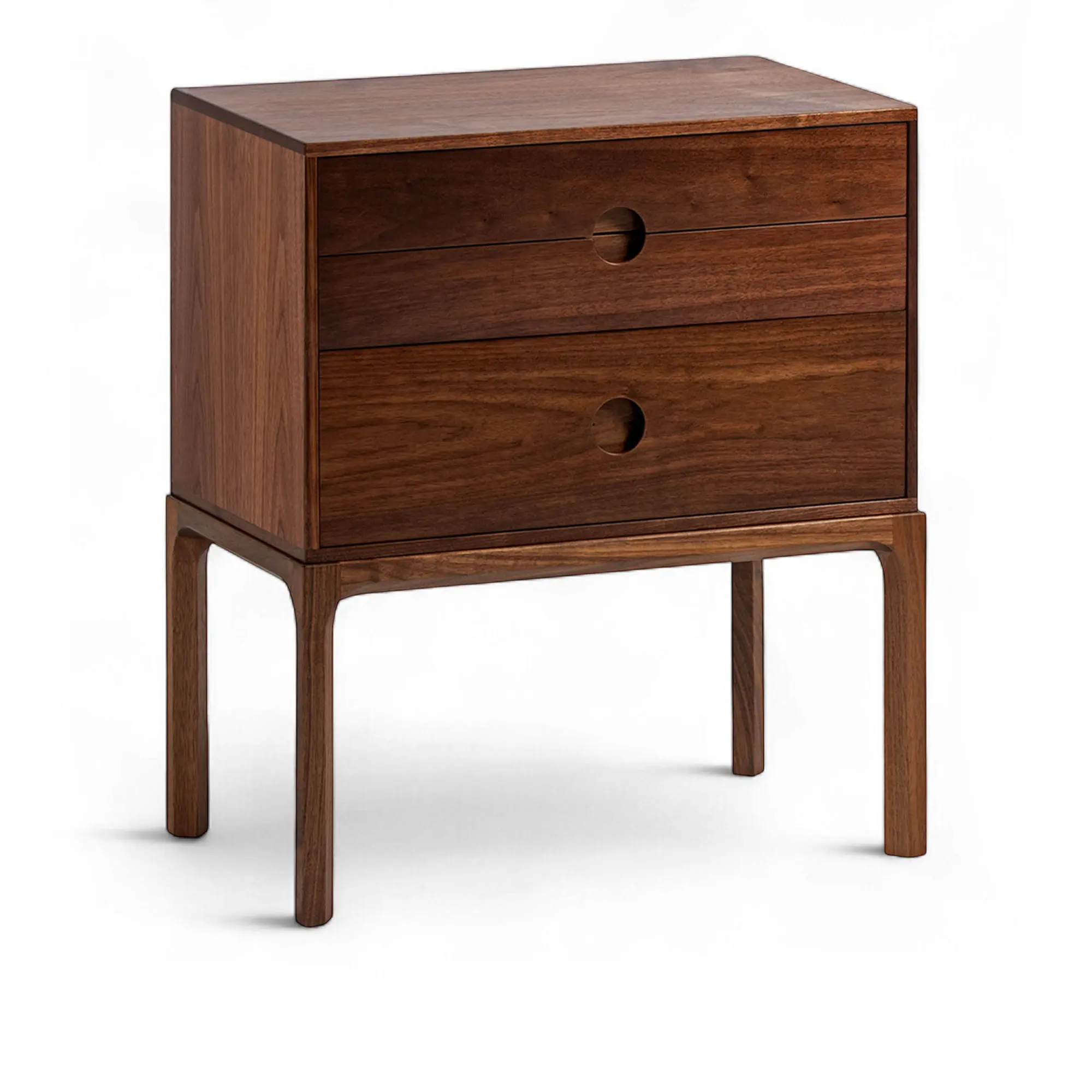 Entre Tall Bedside Walnut