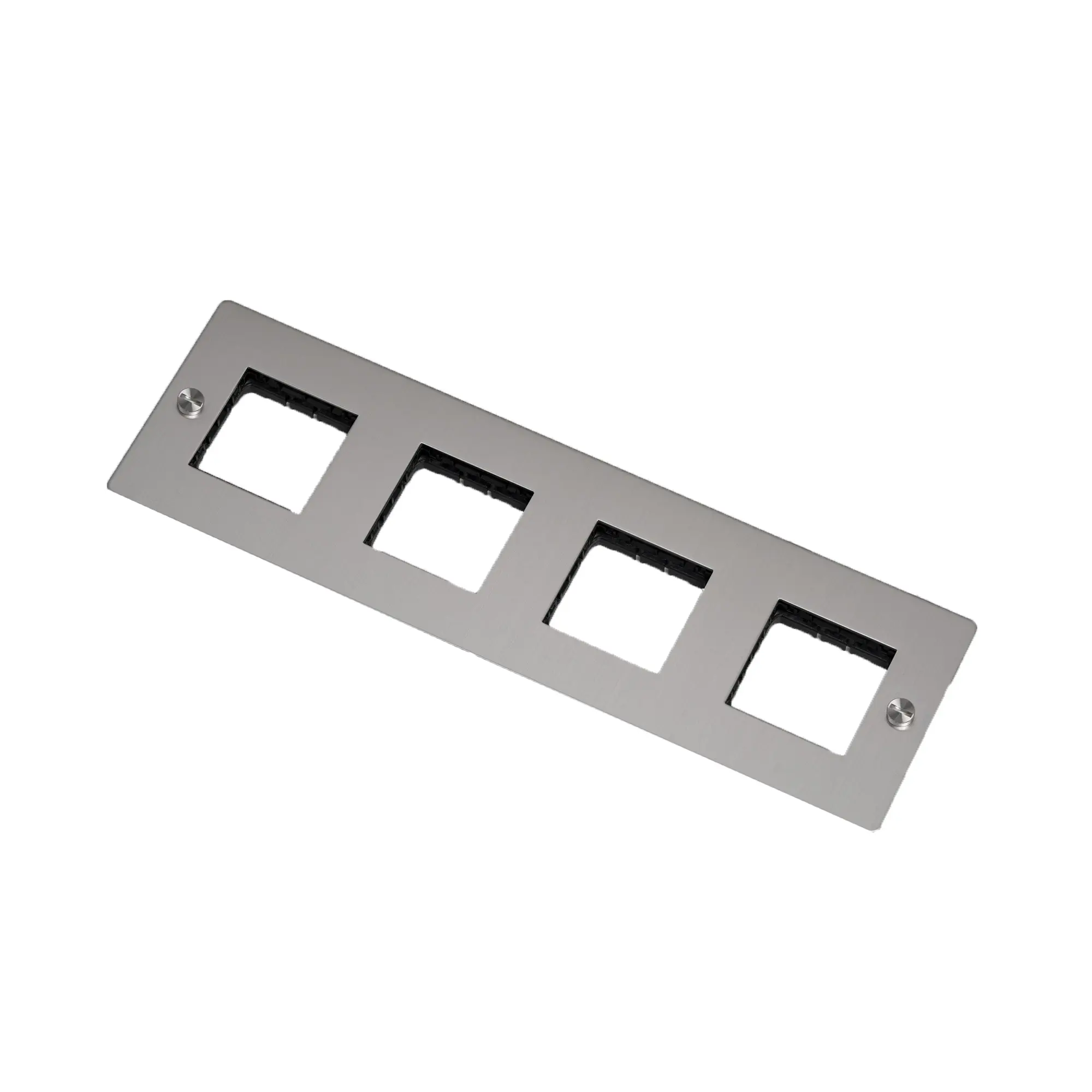 4G Wall Plate Horizontal No Infills