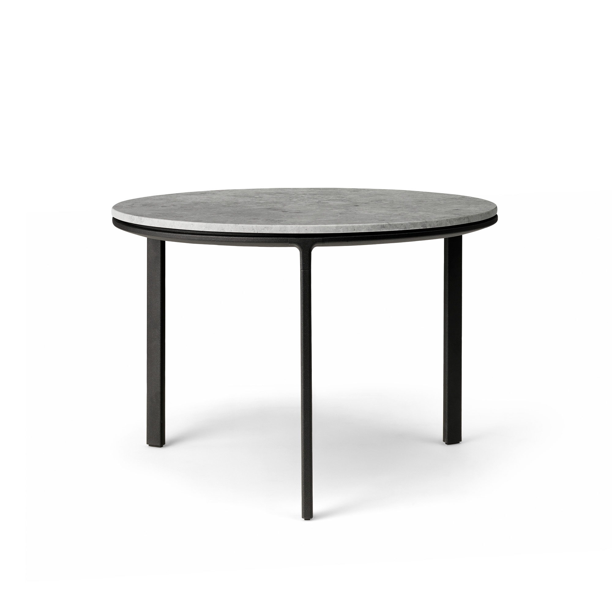 Vipp - Vipp423 Coffee Table, Ø60 Marble, Sky Grey - Soffbord - Grå | Möbler - Bord - Soffbord | Möbelexperten