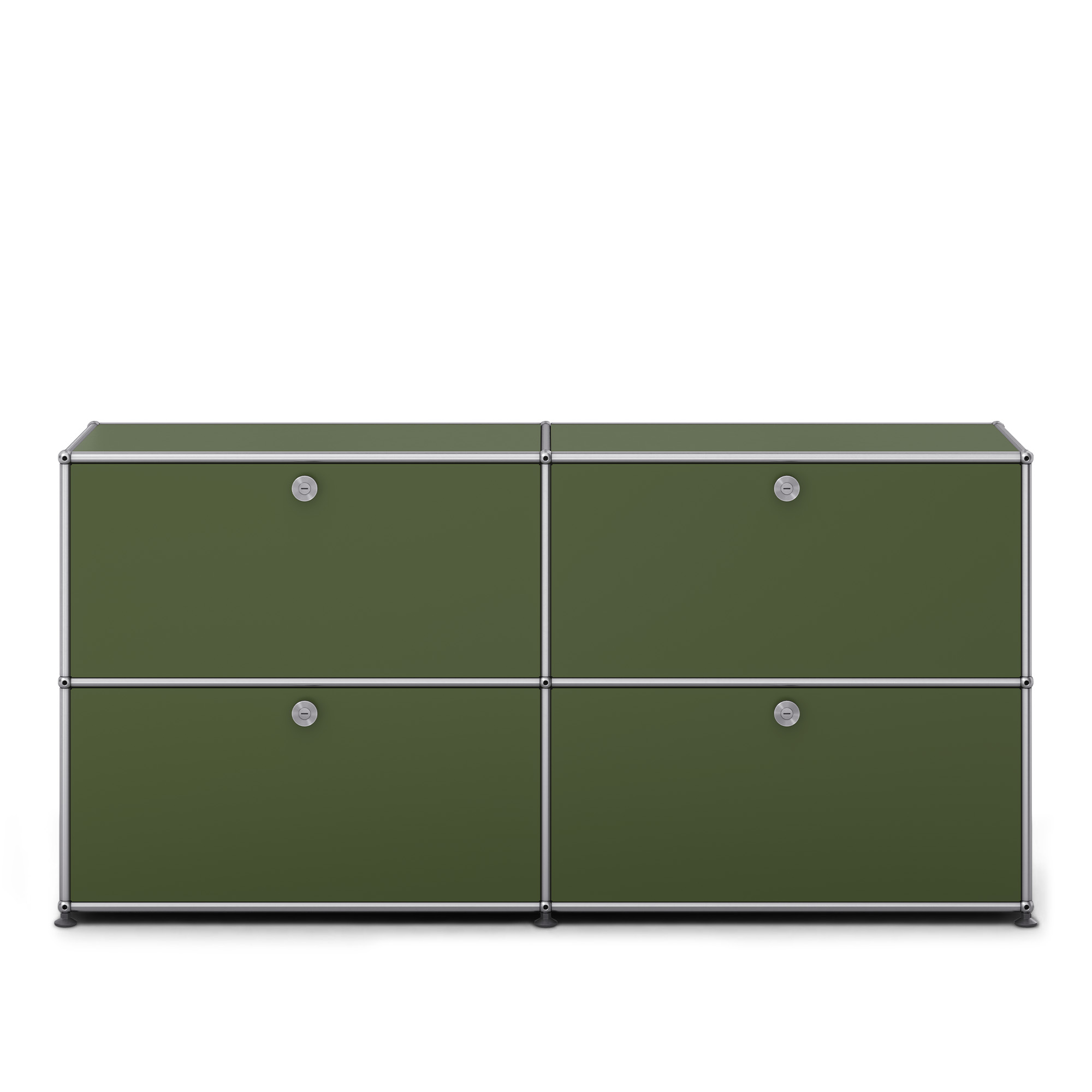 USM - USM Haller Sideboard E2 Olive Green - Sk&auml;nkar och sideboards - Fritz Haller & Paul Sch&auml;rer - Gr&ouml;n - Metall