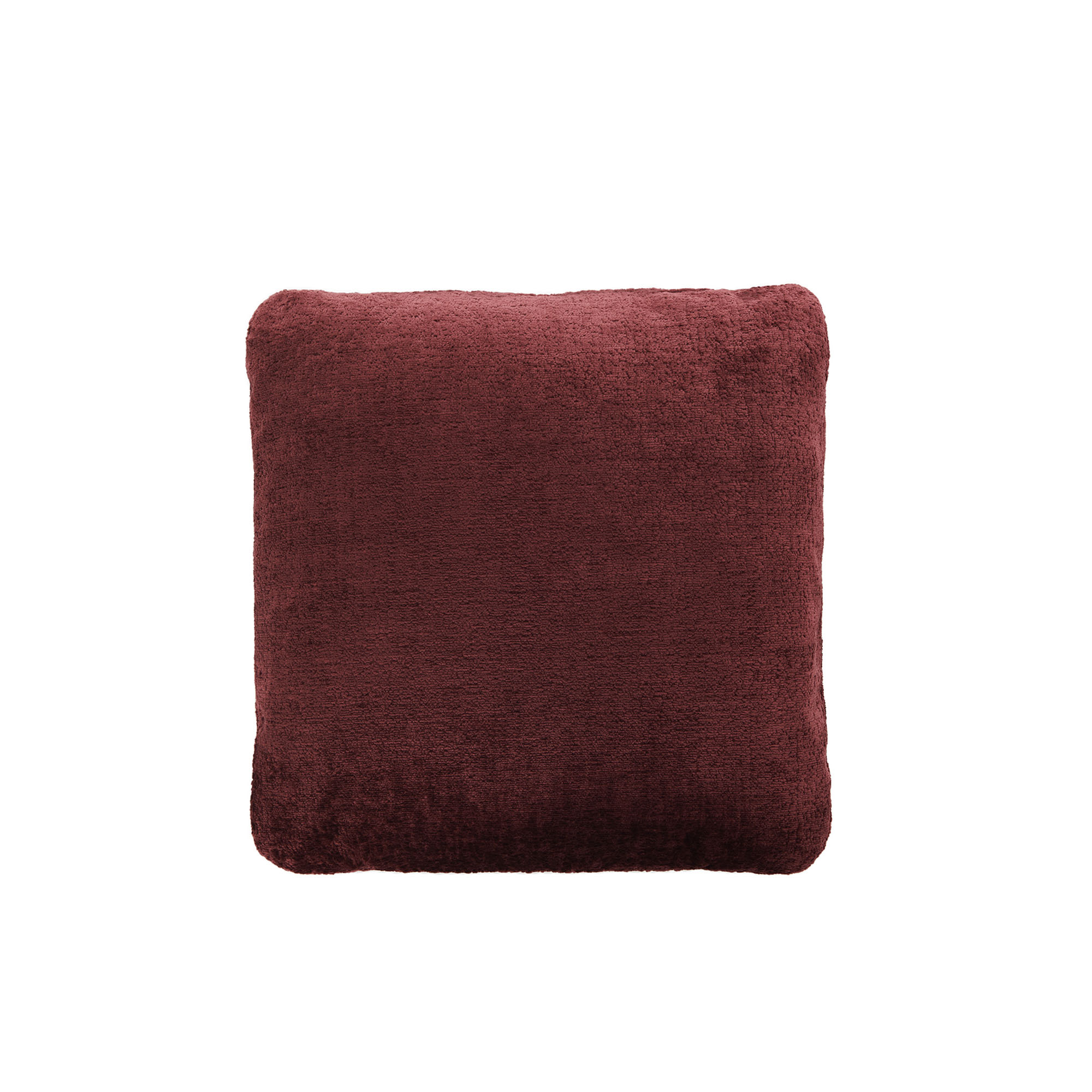 Kartell - K-wating Cushion 48x48 Chenille Burgundy - Prydnadskuddar & kuddfodral - Rodolfo Dordoni - Röd