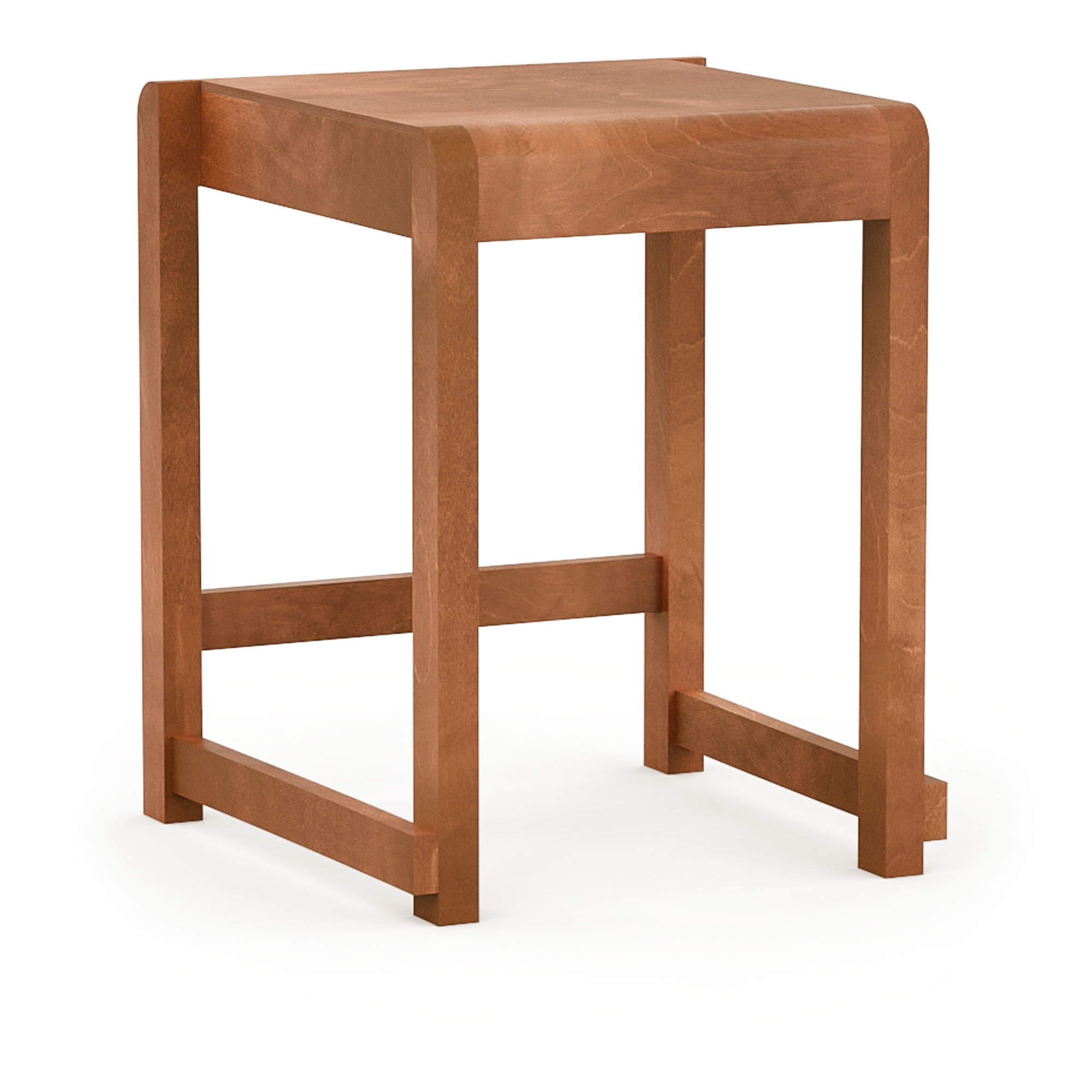 Frama - Low Stool 01 sittpall warm brown - Pallar - Brun - Tr&auml;