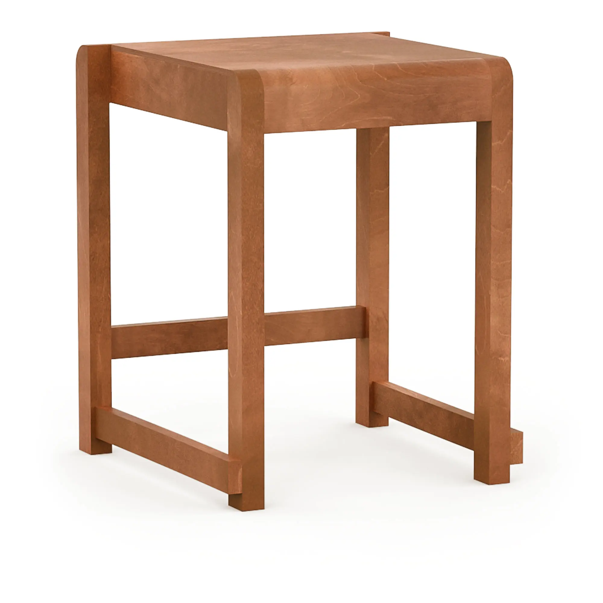 Low Stool 01 Warm Brown