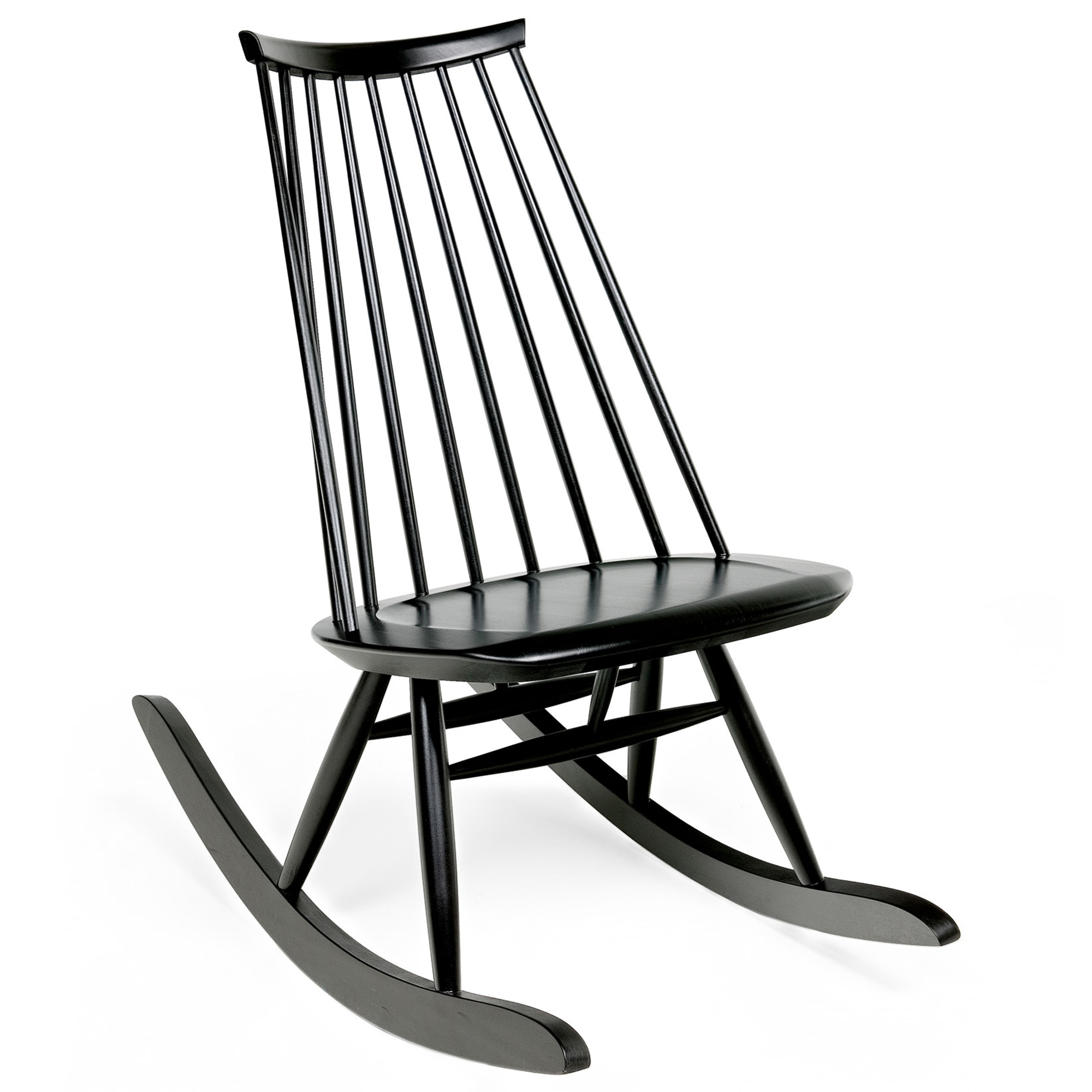Artek - Mademoiselle Gungstol, Svartbetsad bj&ouml;rk - F&aring;t&ouml;ljer - Ilmari Tapiovaara - Svart - Tr&auml;