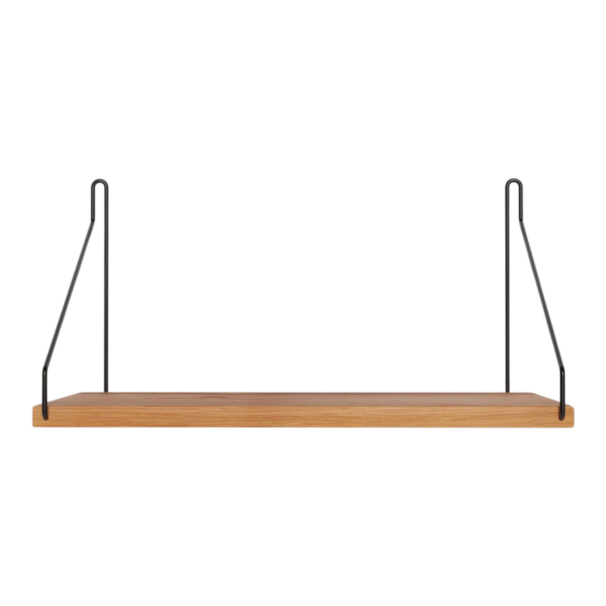 Frama - Single Shelf vägghylla Natural Oak / Black D20 W40 - Kim Richardt - Beige - Trä |  | Möbelexperten