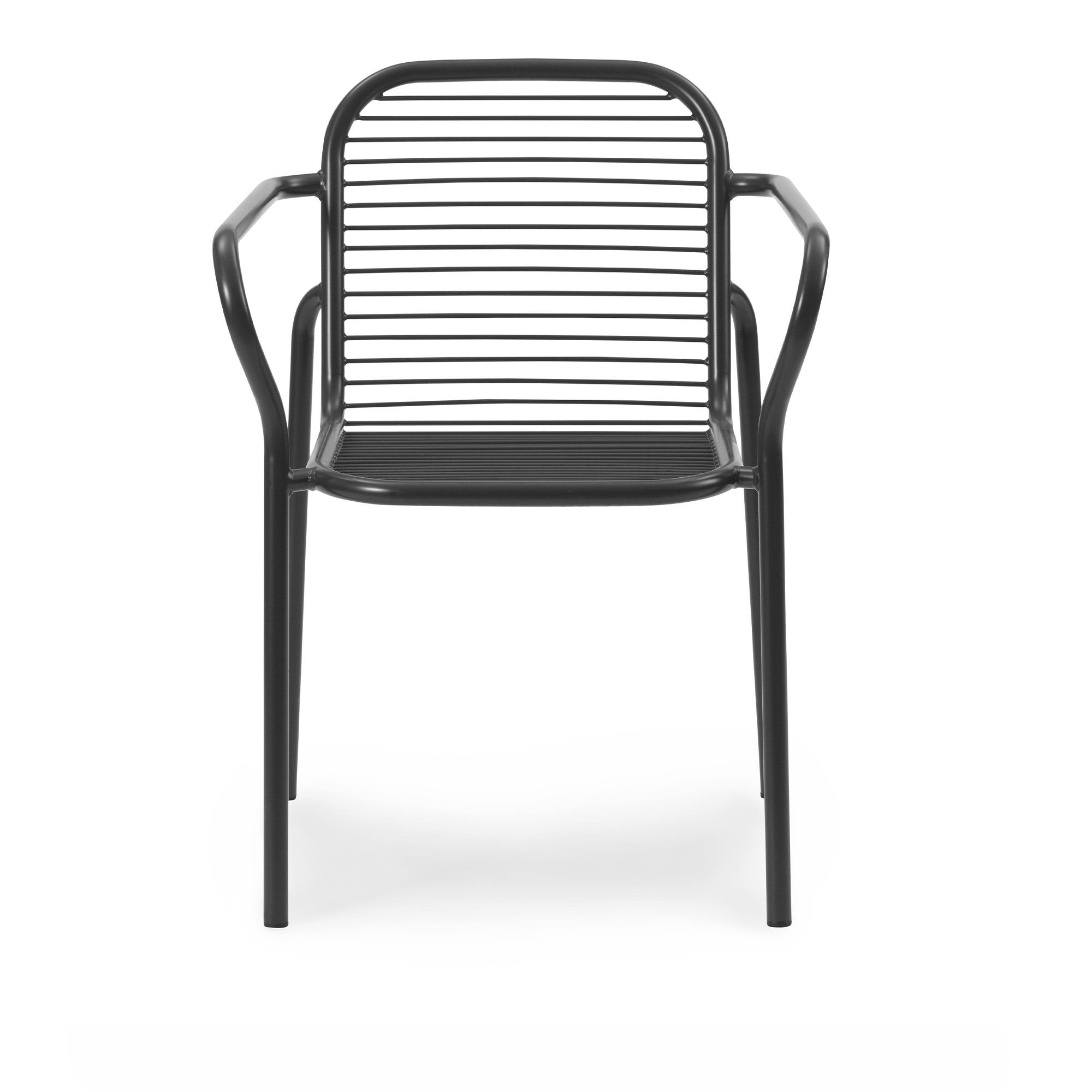 Normann Copenhagen - Vig Armchair - Black - Matstolar utomhus - Simon Legald - Svart - Metall | Utemöbler - Utestolar - Matstolar Utomhus | Möbelexperten