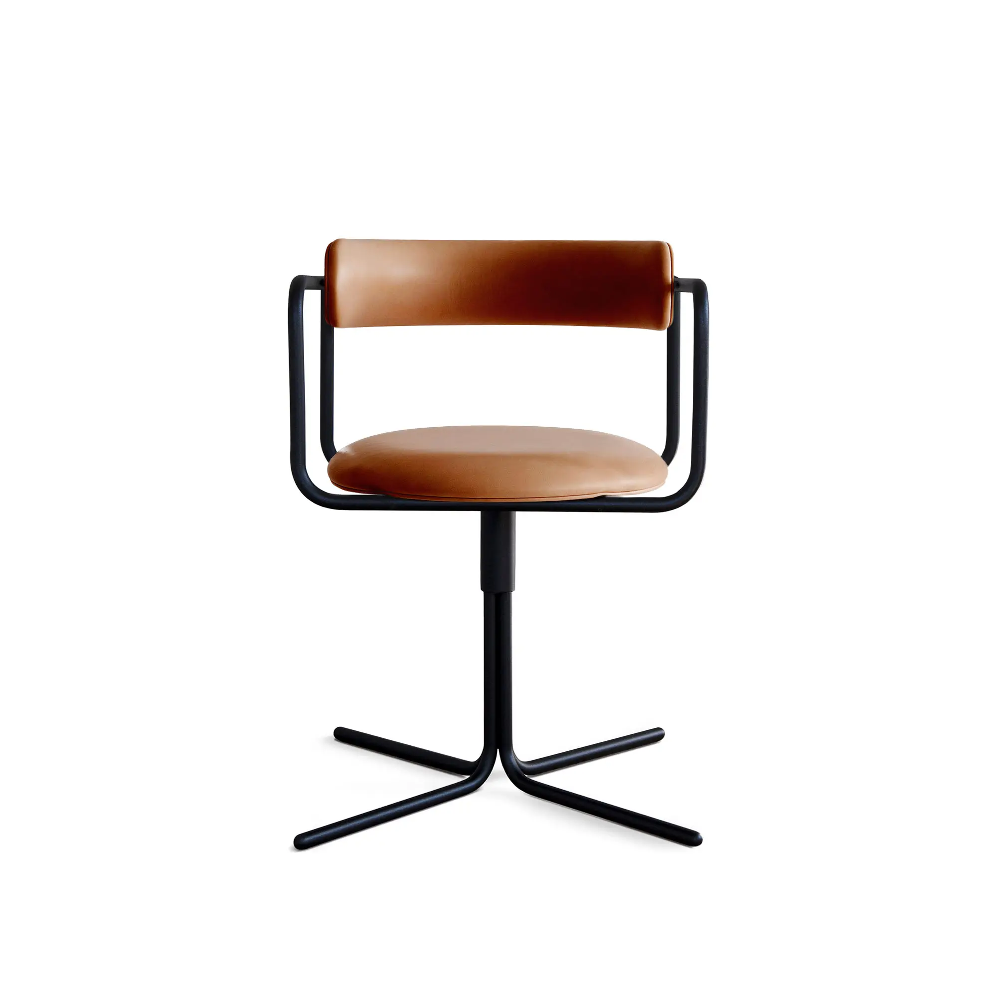 FF Chair Swivel Rounded Black Legs