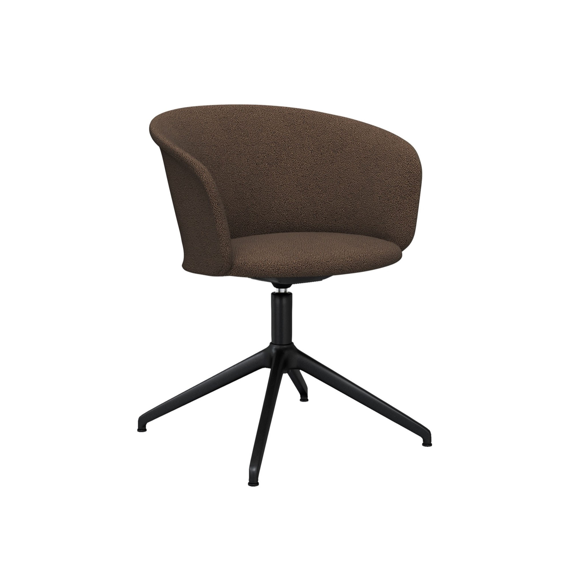 HEM - Kendo Swivel Chair 4-star Return - Rosewood/Black - Skrivbordsstolar - LucidiPevere - Brun - Metall/Trä/Skum/Plast/Ull