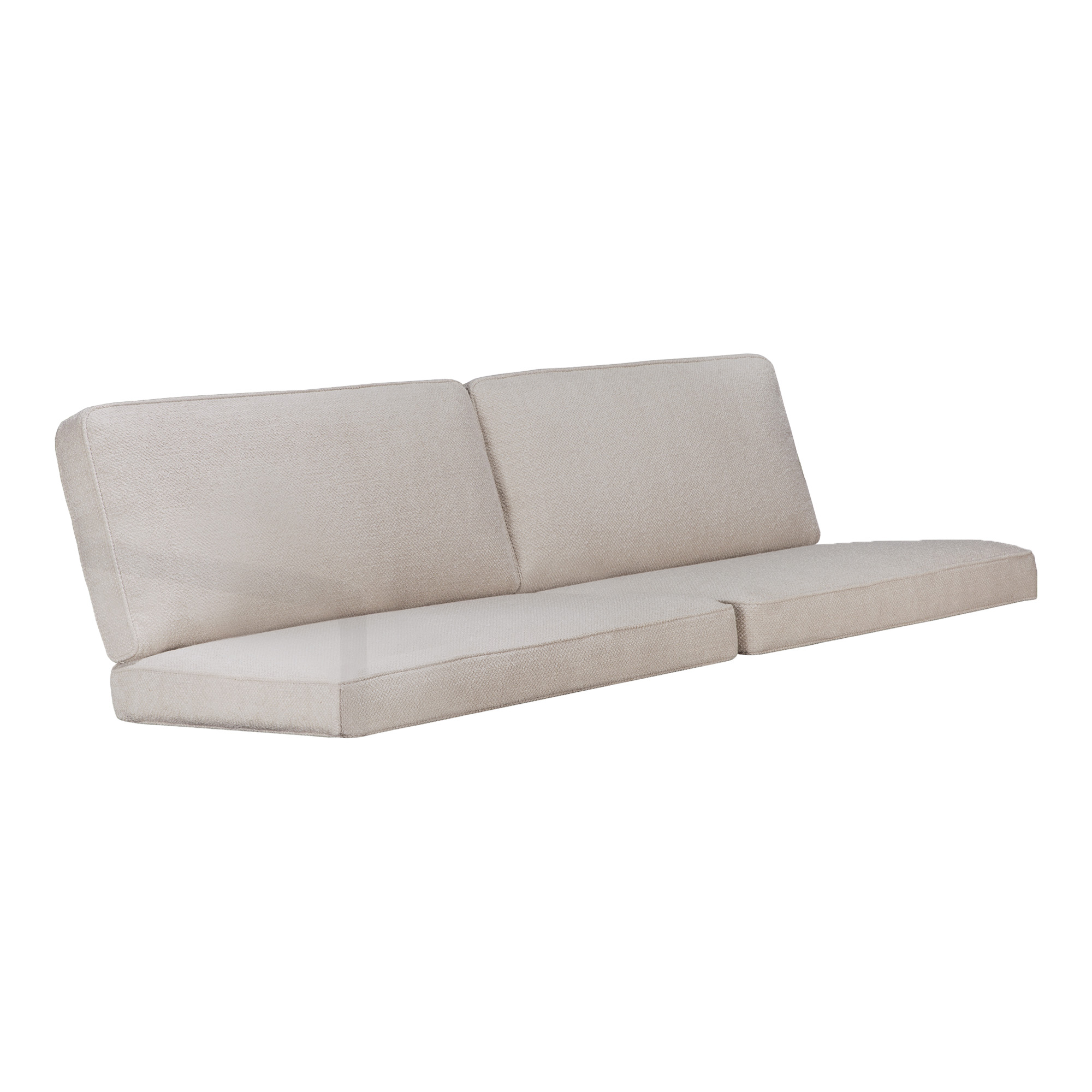 Ethnicraft - Jack Sofa 2+ Seater Cushion Set - Ivory Fabric - Jacques Deneef