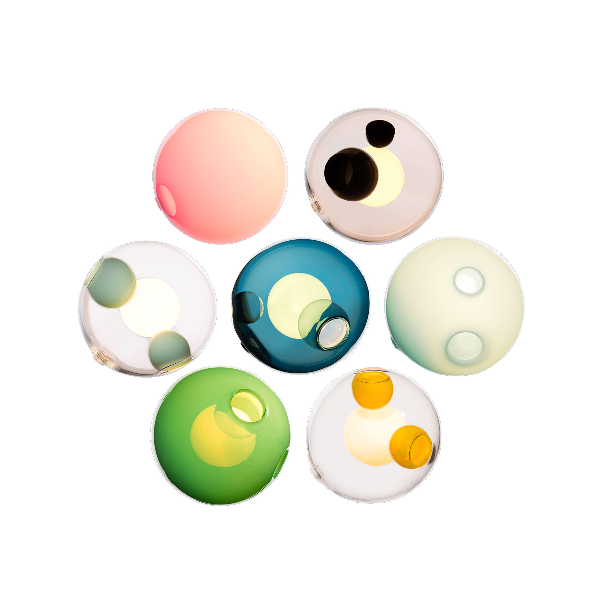 Bocci - 28.7 Cluster, Multi - 05 - Klusterlampor - Omer Arbel - Flerfärgad