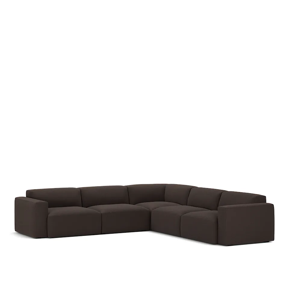 Brick 5-Seater Corner Lario 120 Fixed Upholstery