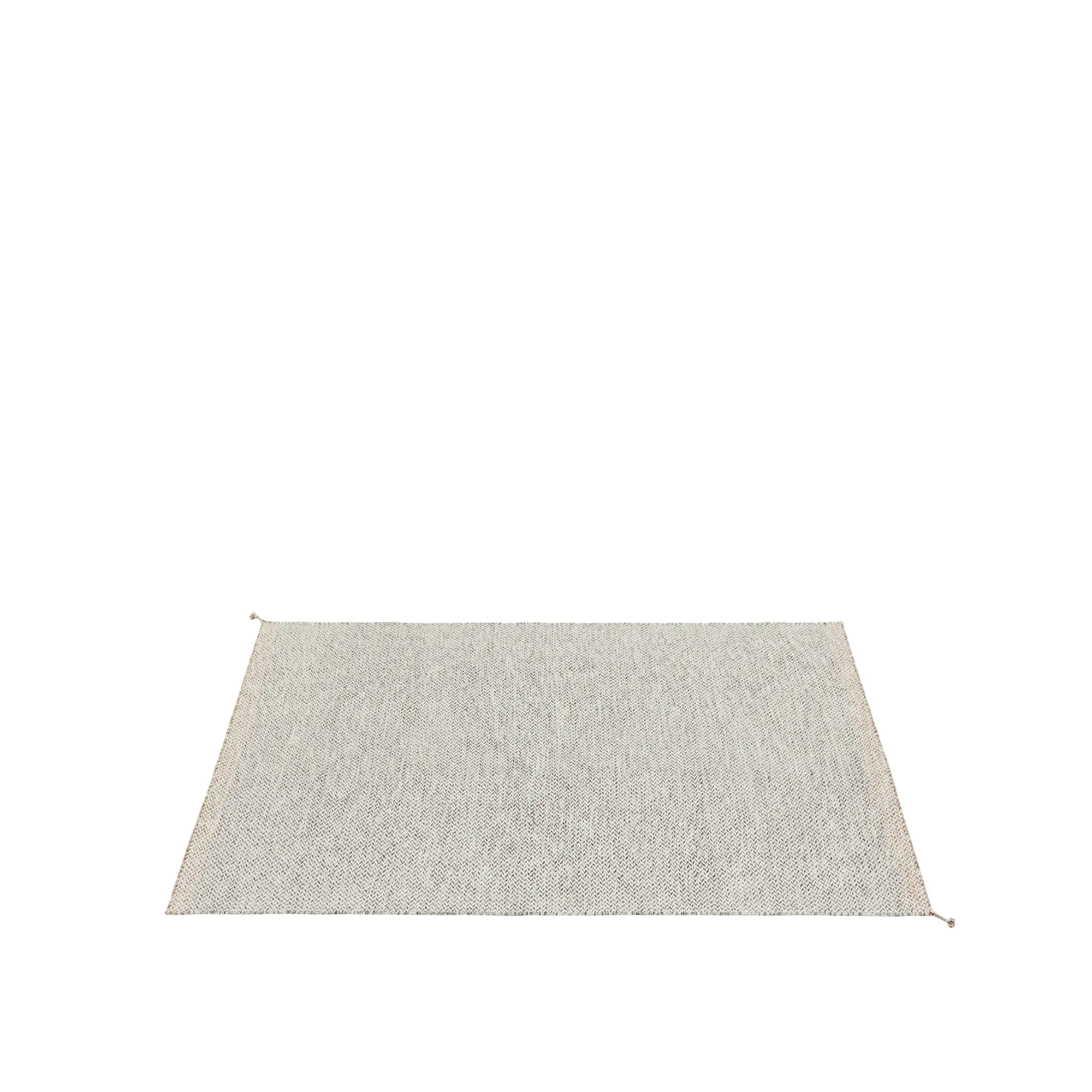 Ply rug recycled polyester black/white