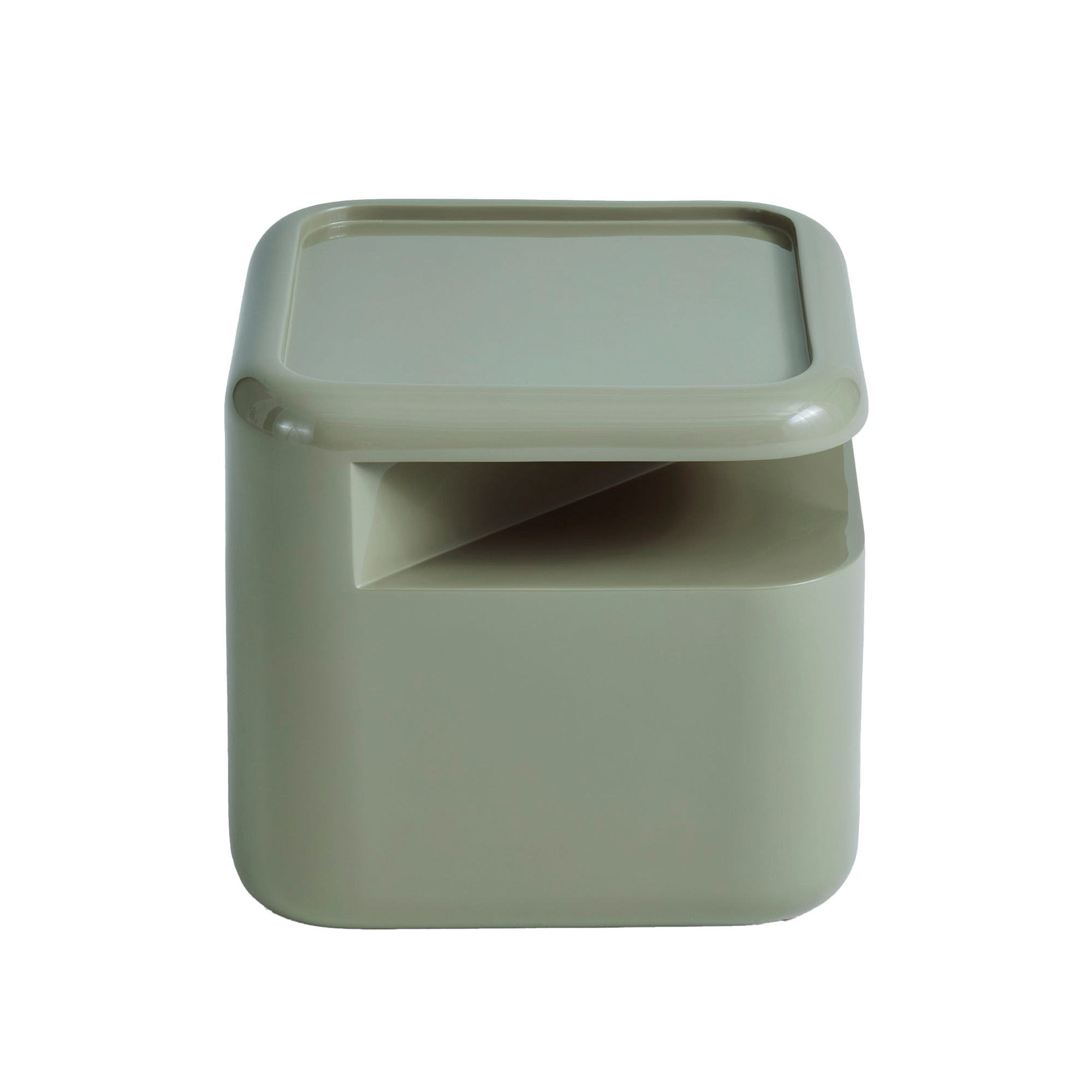 NO GA Projects - Square Module Table With Shelf Green - Sofabord - Willo Perron - Grønn - Plast