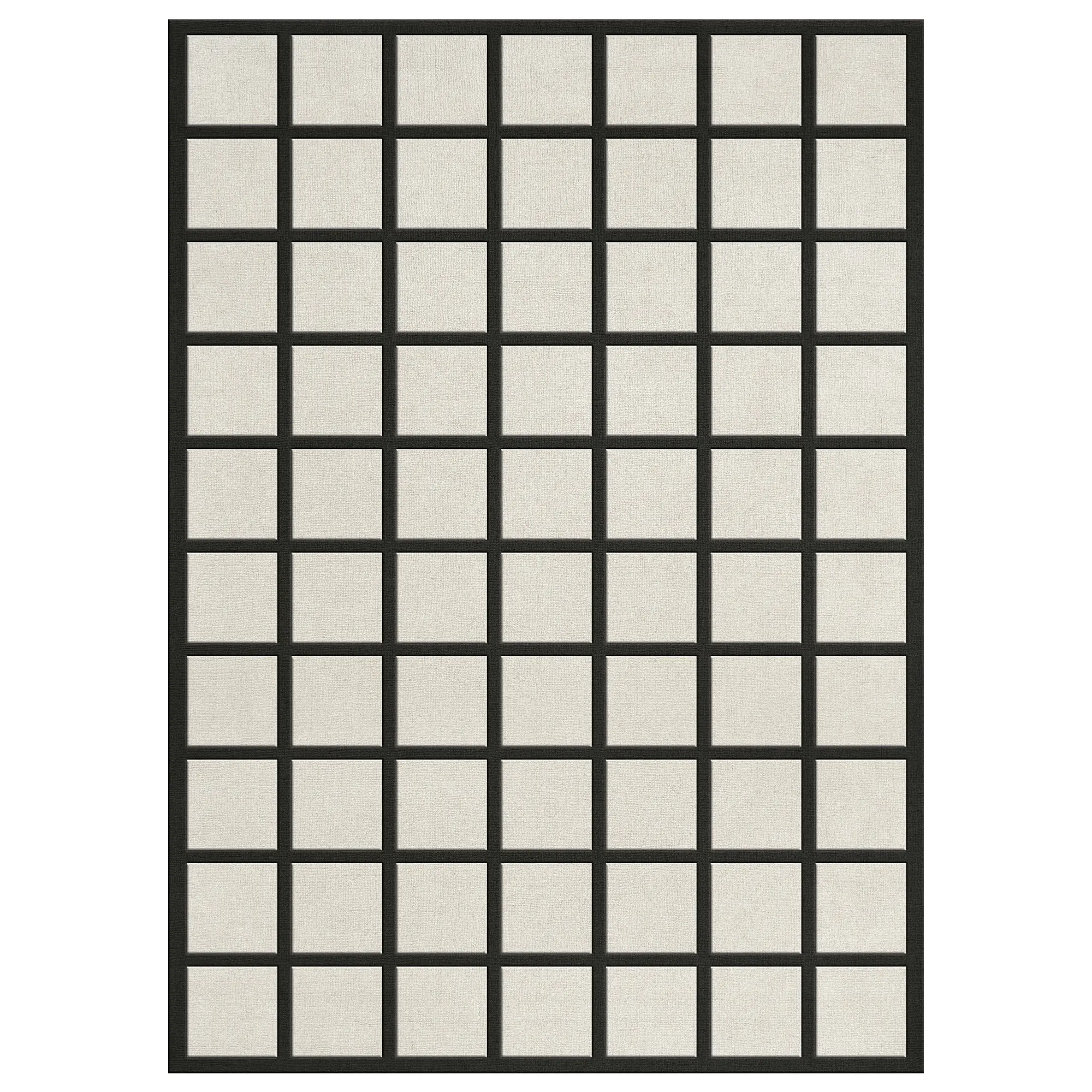 Avenue Checked Bone White ullteppe