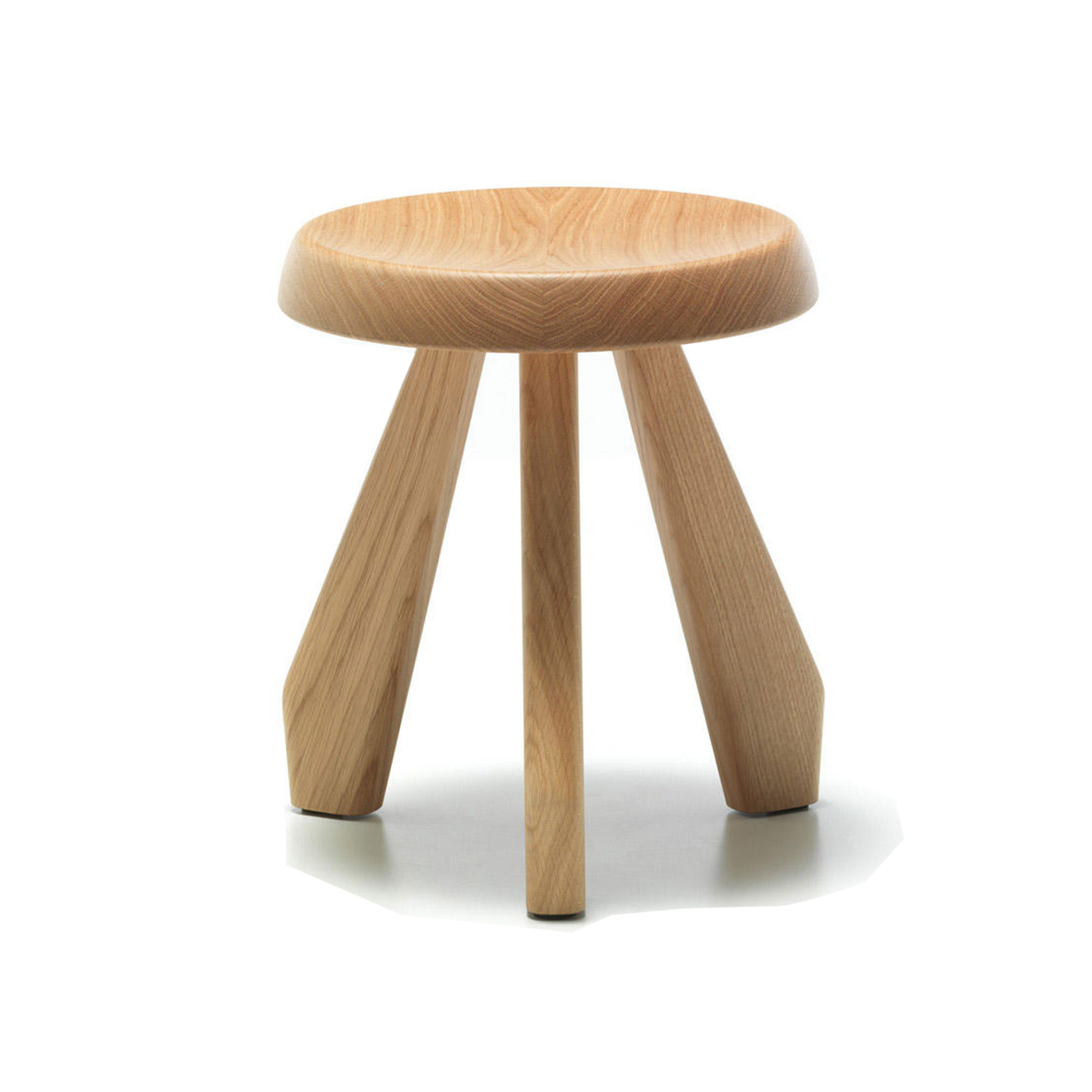 Cassina - Tabouret Méribel / Natural Oak - Sittpallar - designer_charlotte_perriand - Träfärgad - Trä