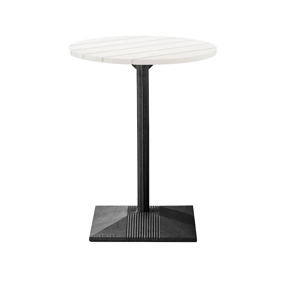 Lund Bord Stor Fot Vitlackerad Furu