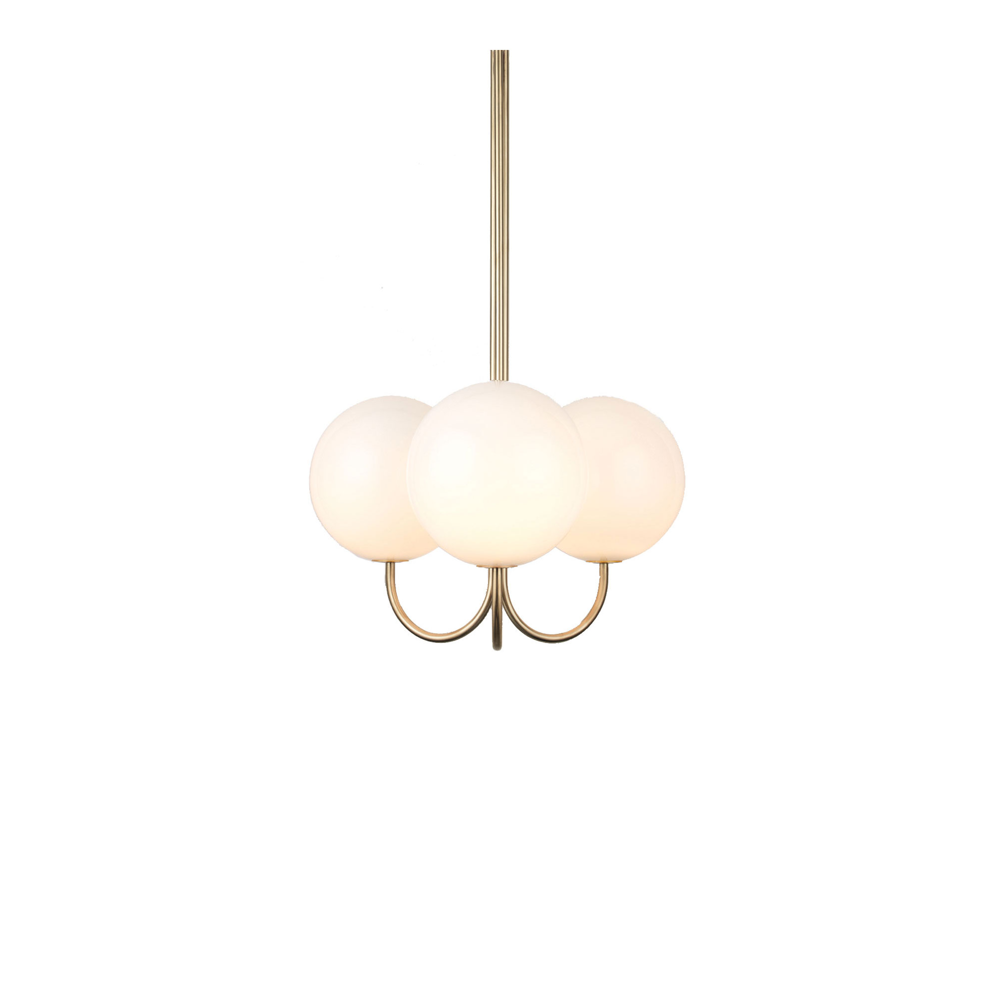 Michael Anastassiades - Triple Angle Ceiling Mounted, Satin Brass - Pendellampor - Michael Anastassiades - Guld
