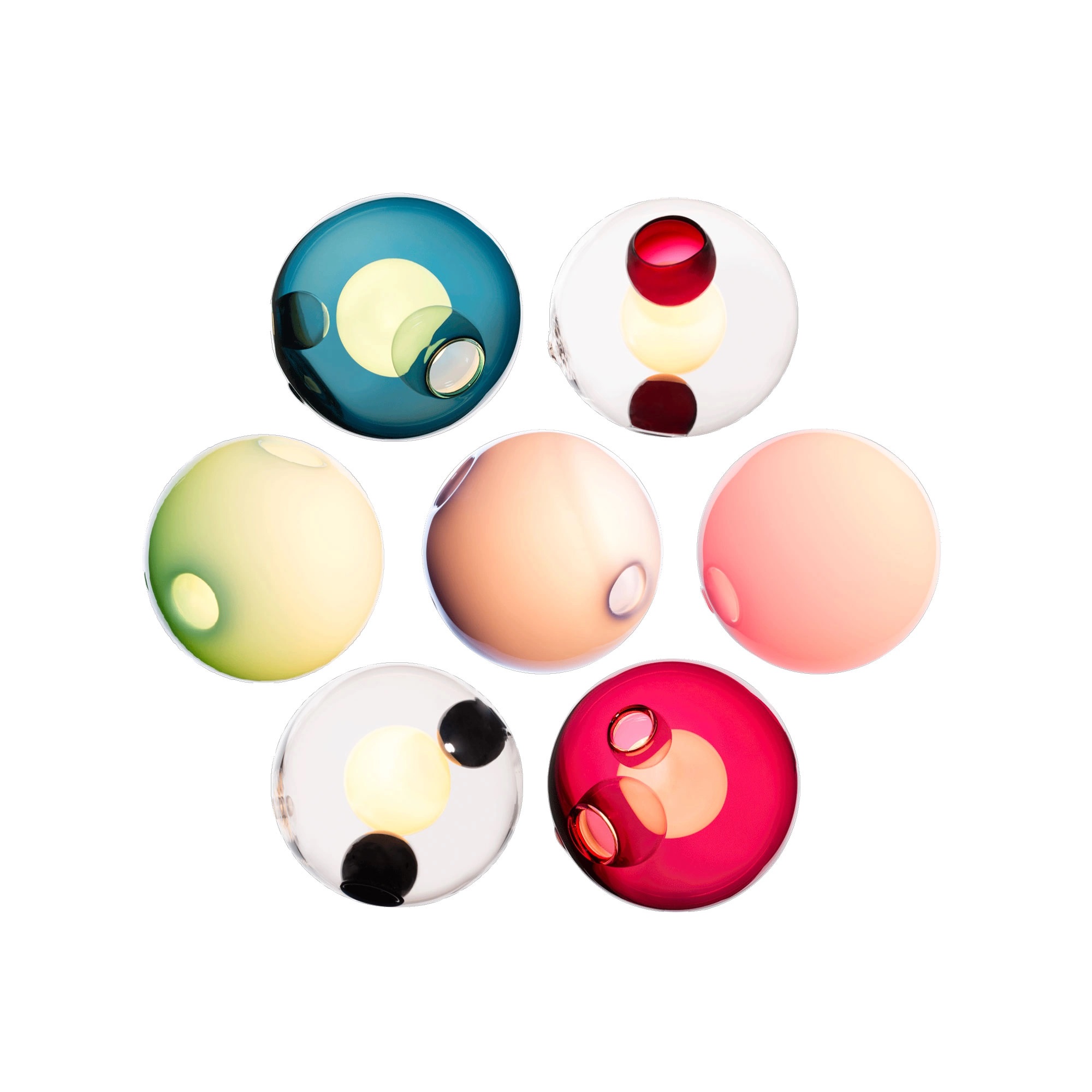 Bocci - 28.7 Cluster, Multi - 16 Xenon - Klusterlampor - Omer Arbel - Flerfärgad