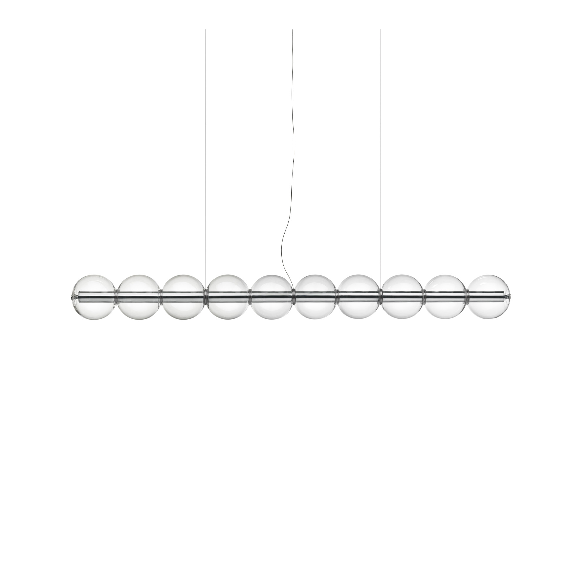 Flos - Suspension Luce Sferica S2 Glass - Pendellampor - Ronan Bouroullec - Transparent | Belysning - Taklampor - Pendellampor | Möbelexperten