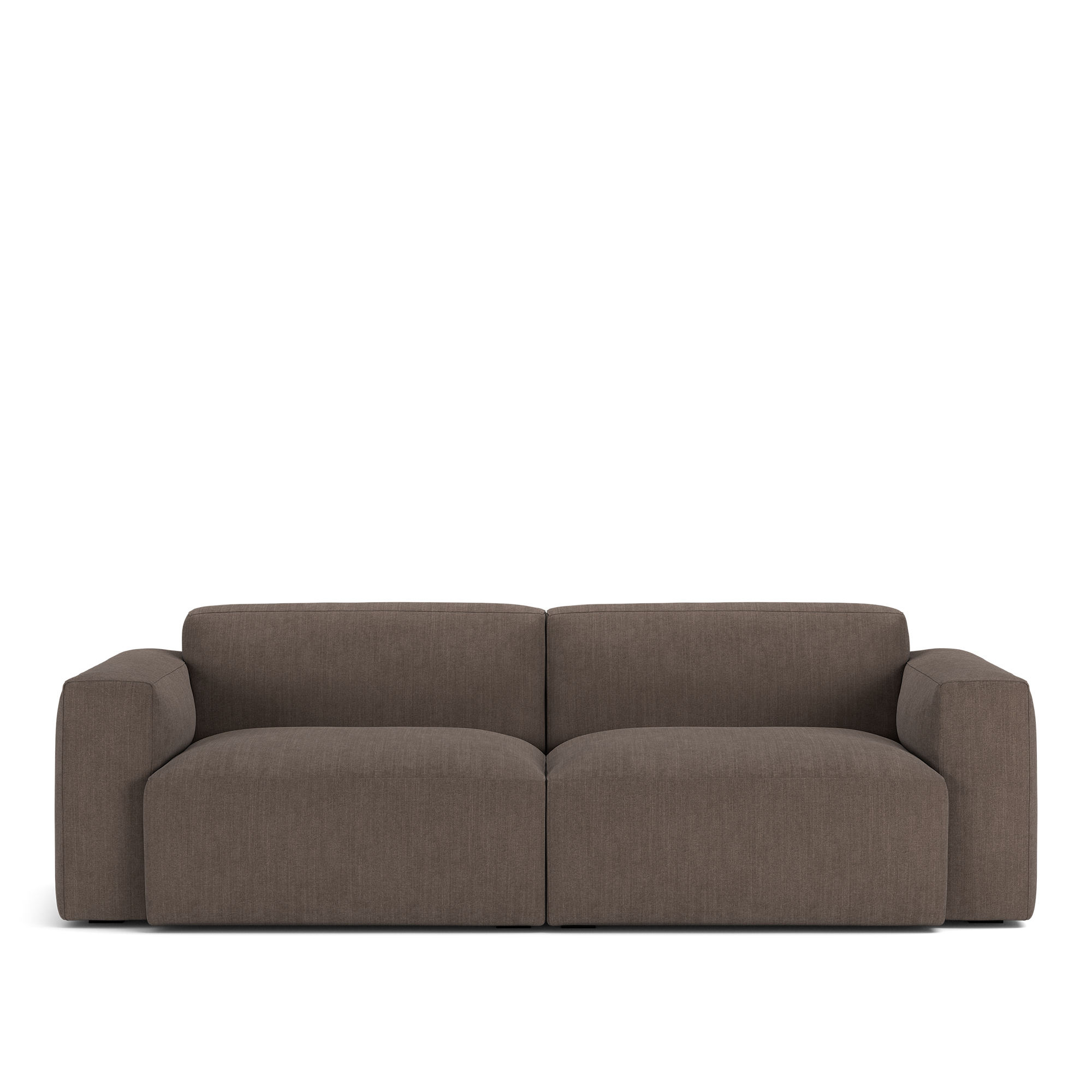 NOGA - Brick 2-Seater Sofa Shadow Dark Brown Removable Upholstery - Soffor