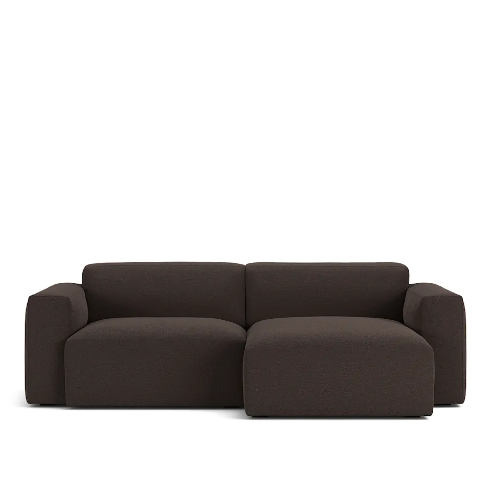 Brick 2-Seater Chaise Lounge Right Lario 120 Removable Upholstery