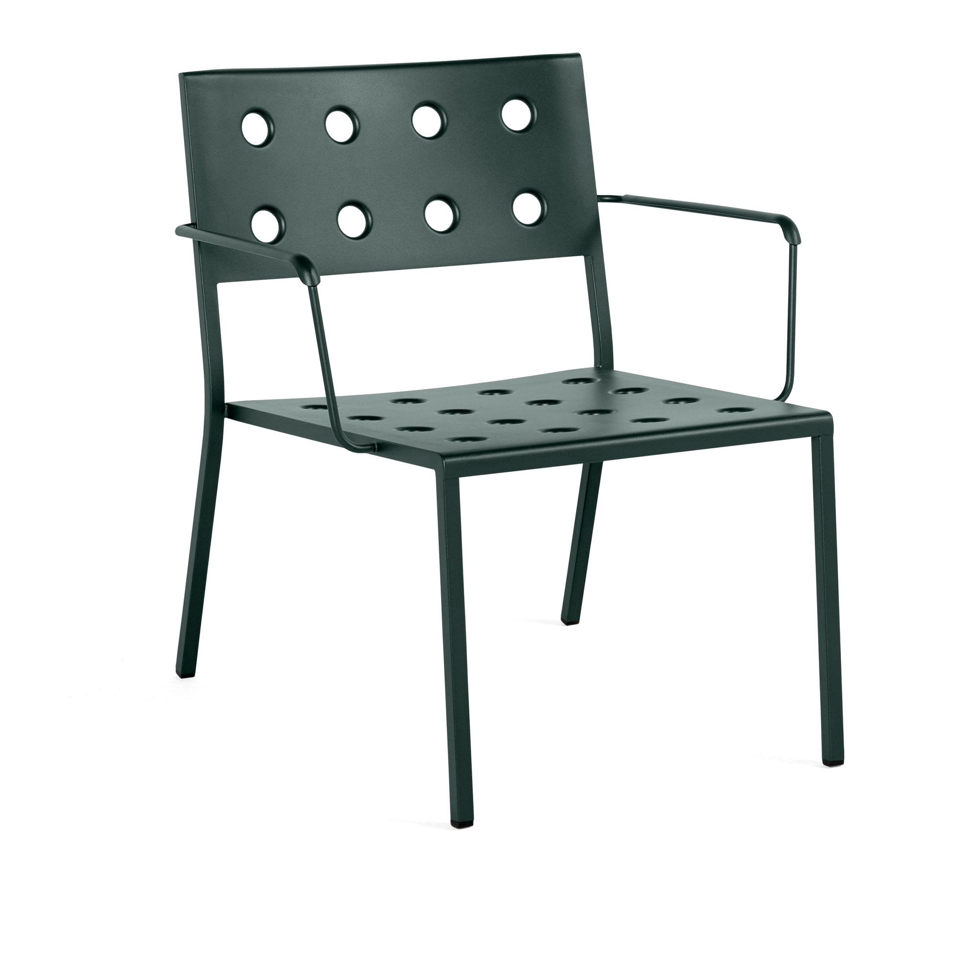 HAY - Balcony Lounge Armchair - Dark forest - Loungestolar - Ronan & Erwan Bouroullec - Grön - Metall