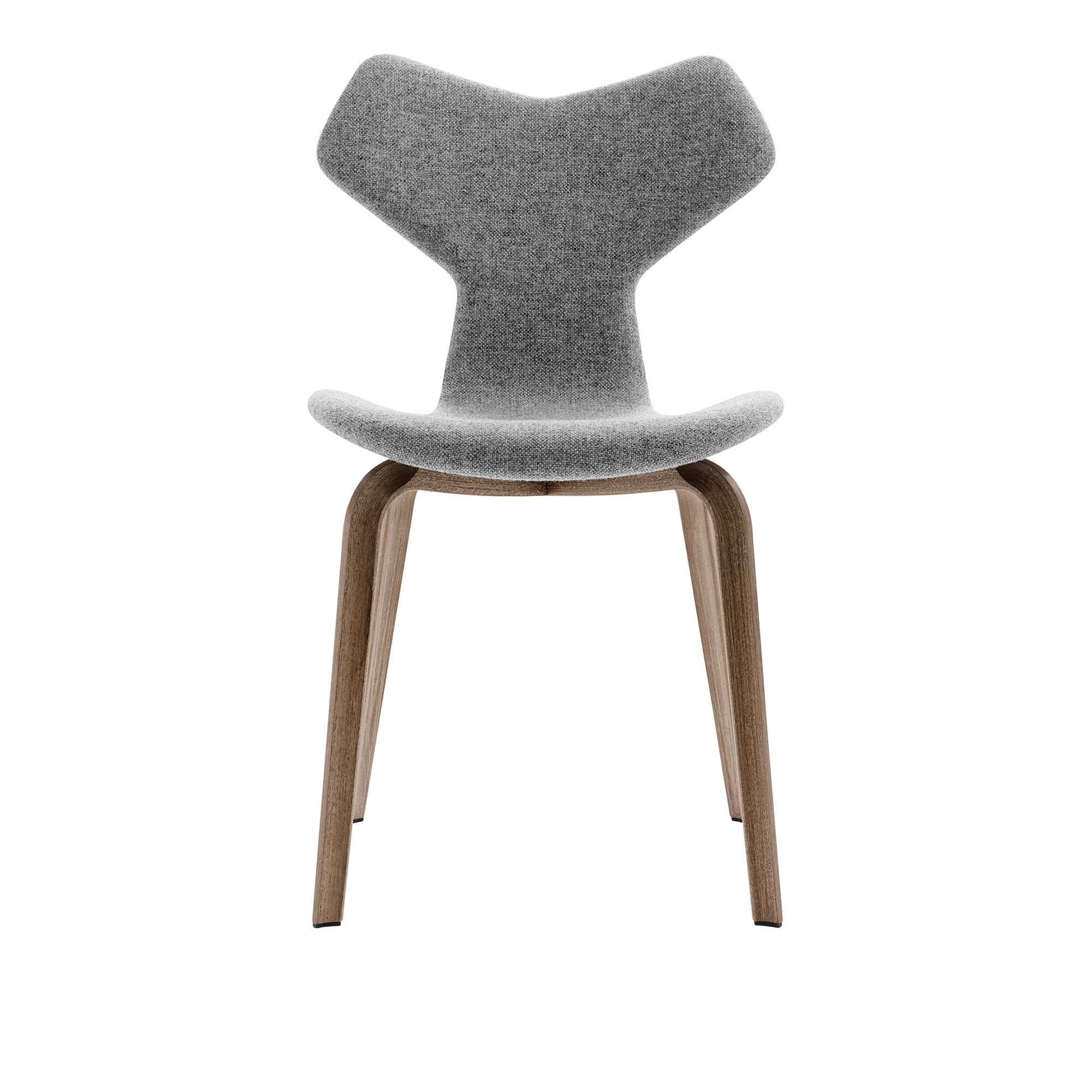 Fritz Hansen - 4130 Grand Prix, Helklädd, Träben ek, Tyg, Canvas 614 - Matstolar - designer_arne_jacobsen - Rosa - Metall/Trä/Textilmaterial