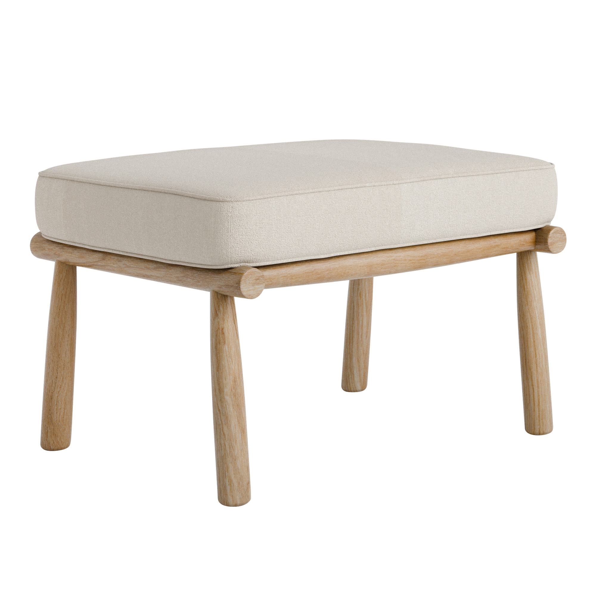DUX - Domus Footstool, Prisgrupp 2 Linara 2494/432 Crema - Fotpallar - Alf Svensson - Träfärgad - Trä/Skum